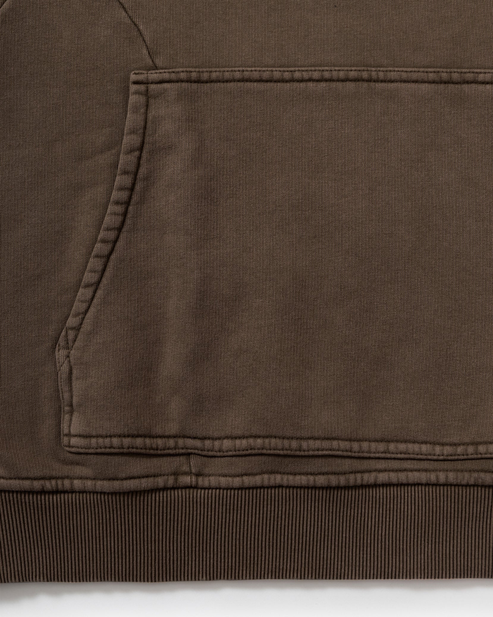 ACID WASHED HOODIE BROWN - Image 11