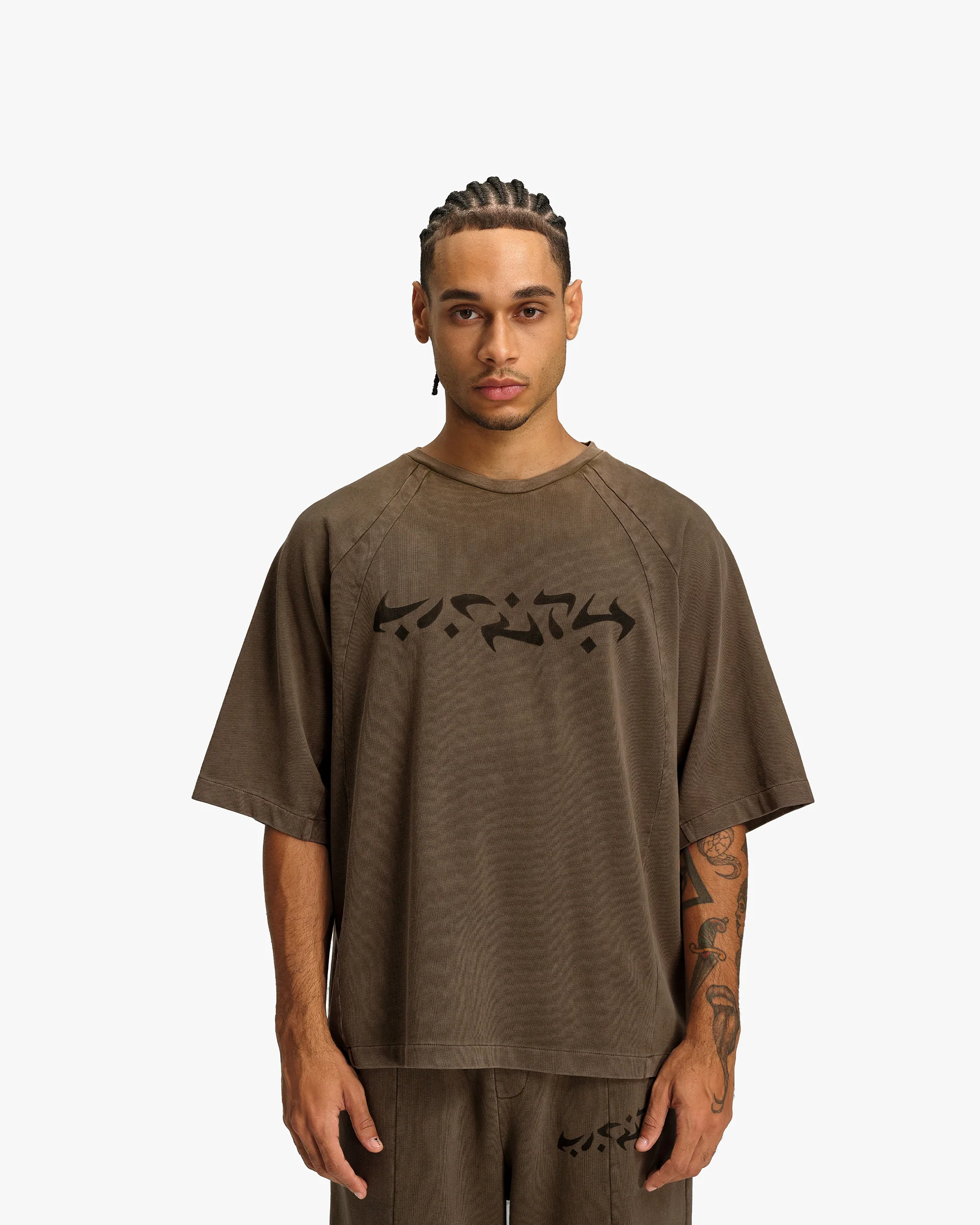 ACID WASHED TEE BROWN - Image 2