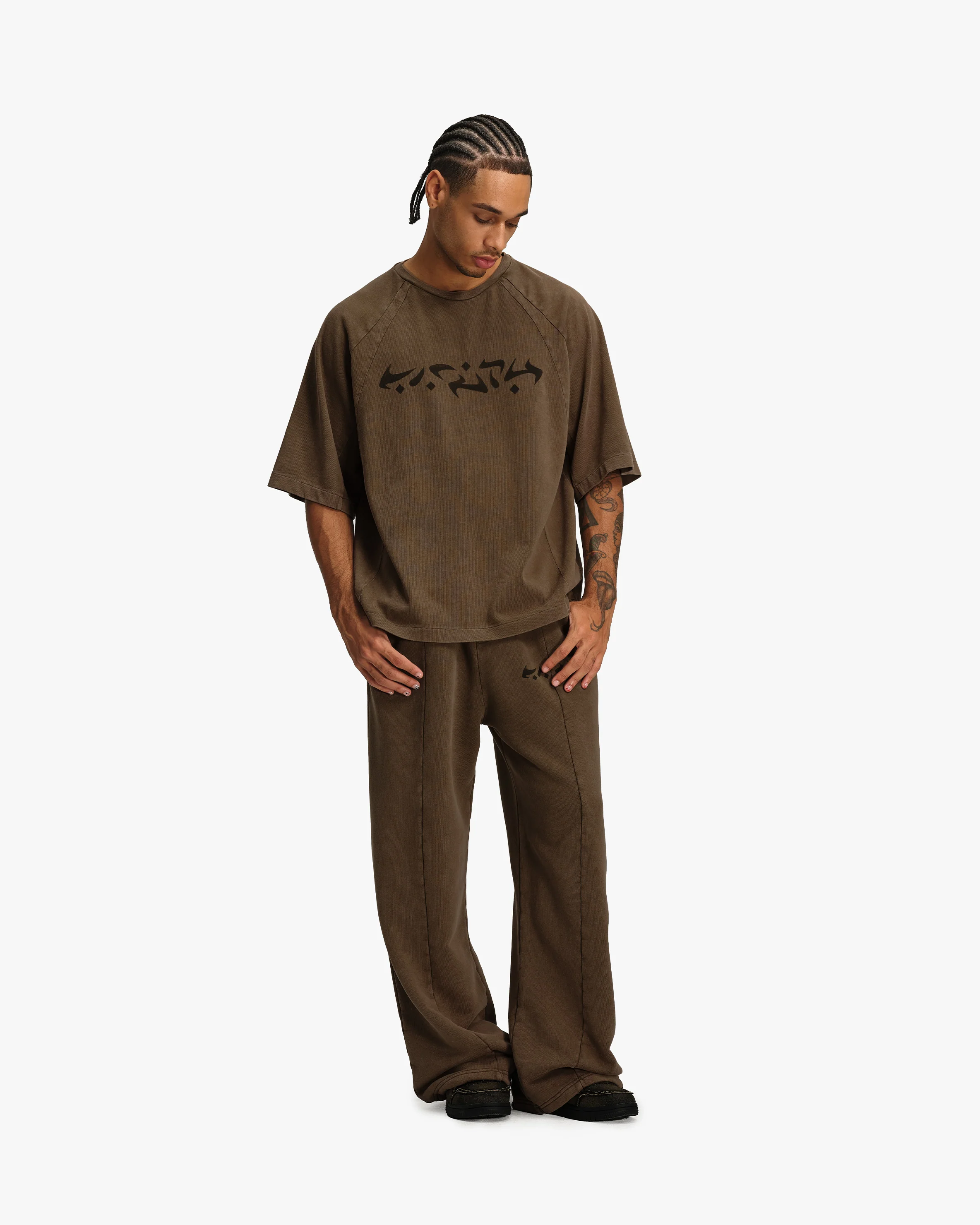 ACID WASHED TEE BROWN - Image 8