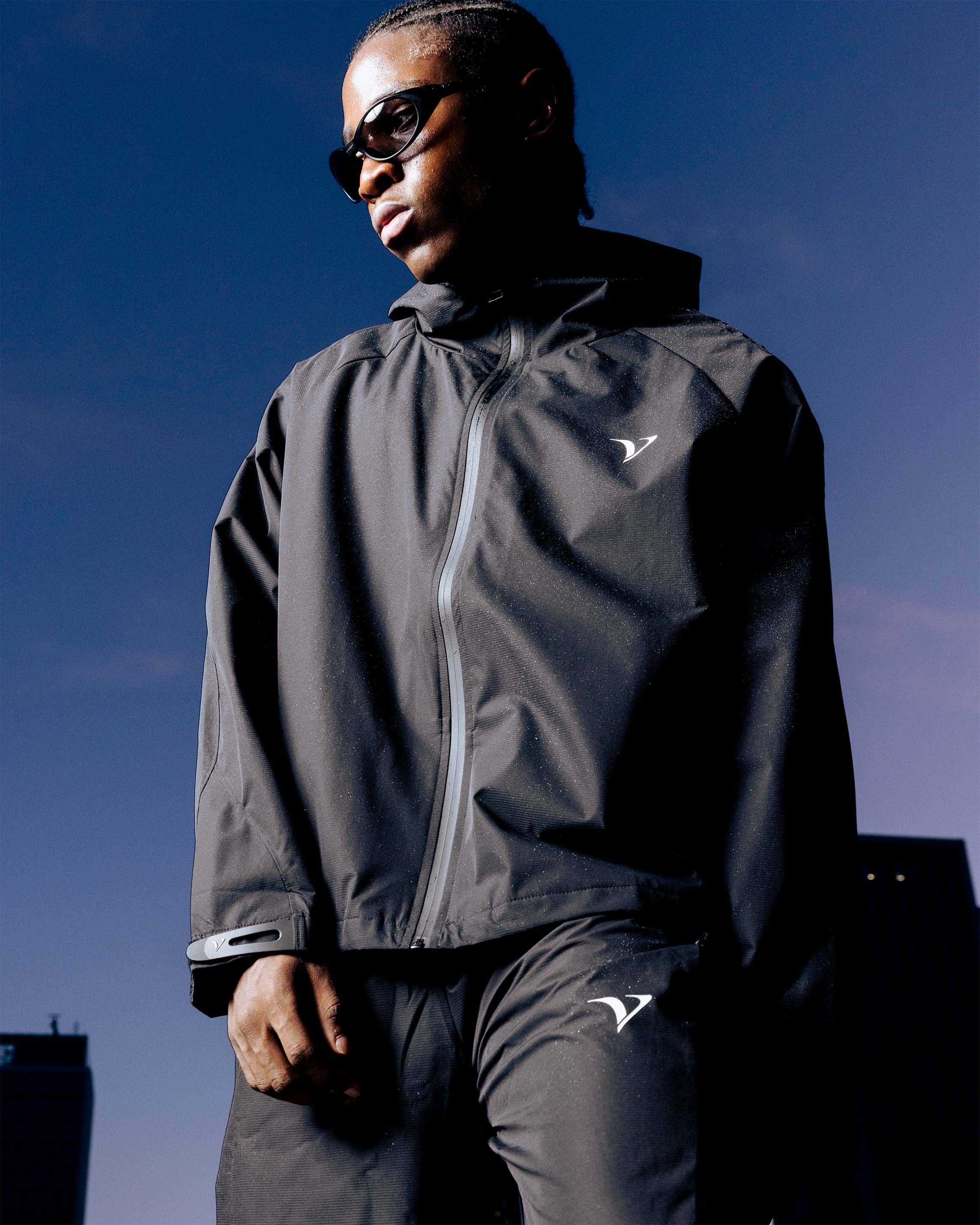 ACTIVEWEAR TRACK JACKET BLACK - Image 2