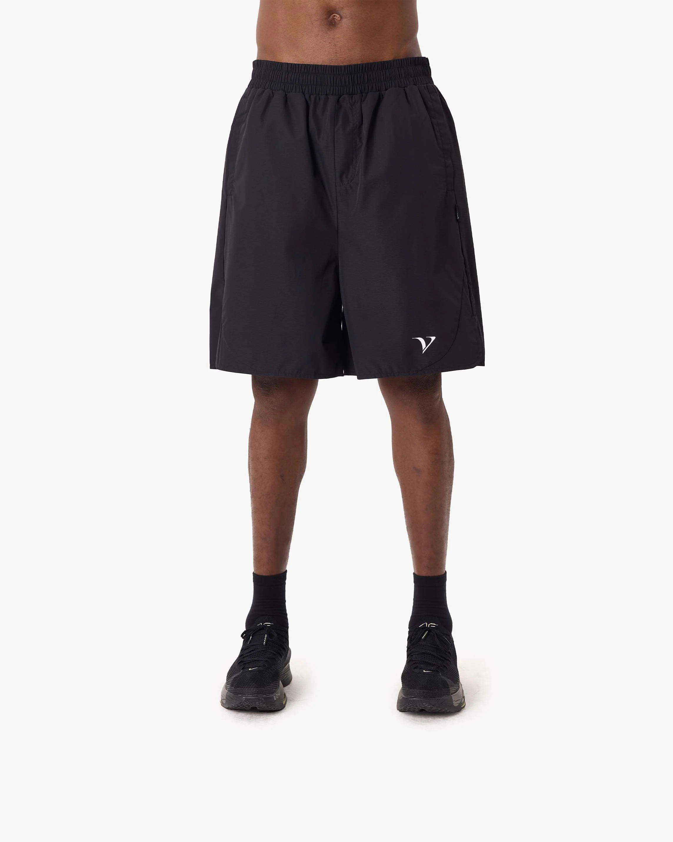ACTIVEWEAR TRACK SHORTS BLACK - Image 3