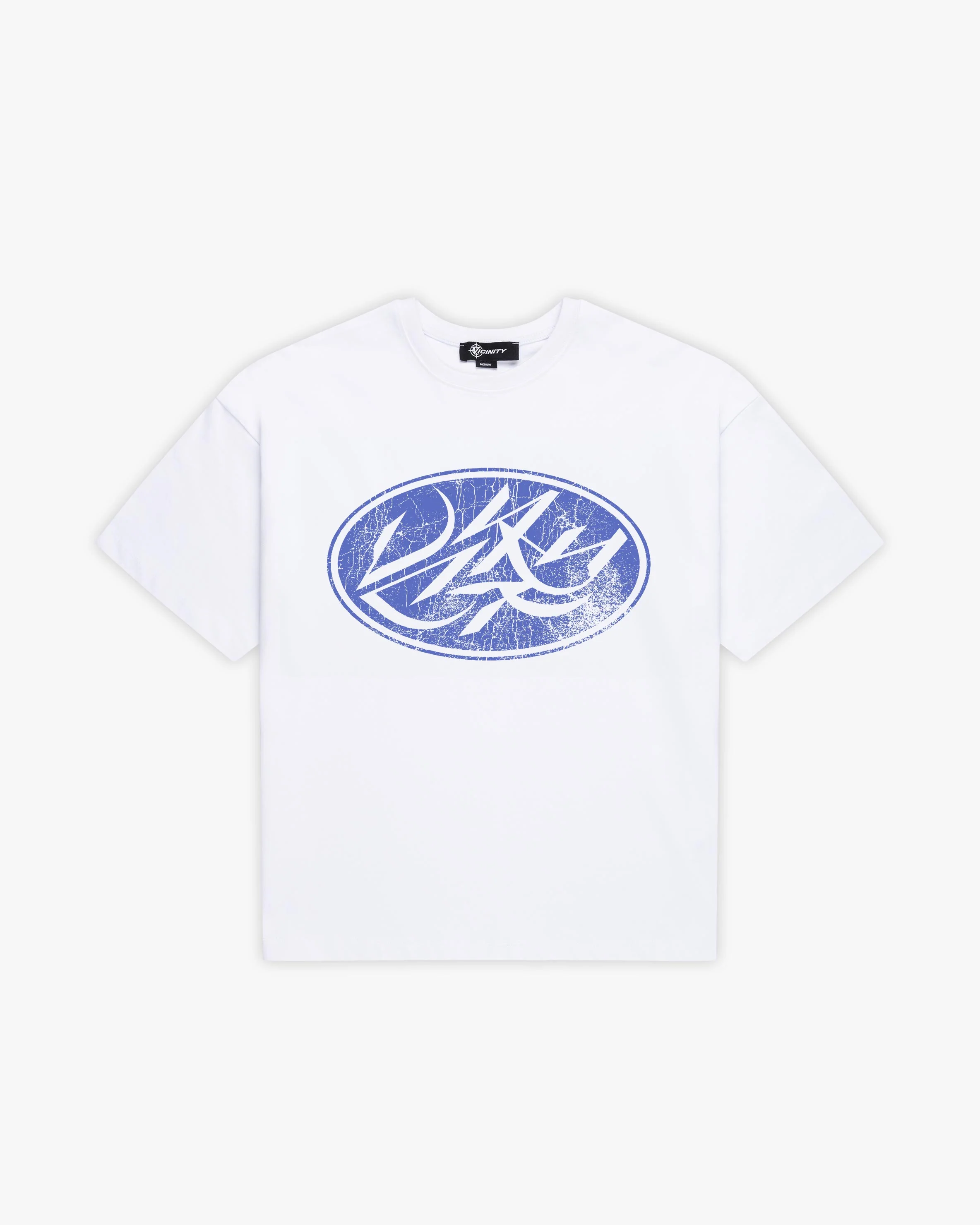 BROKEN SCRIPT TEE WHITE