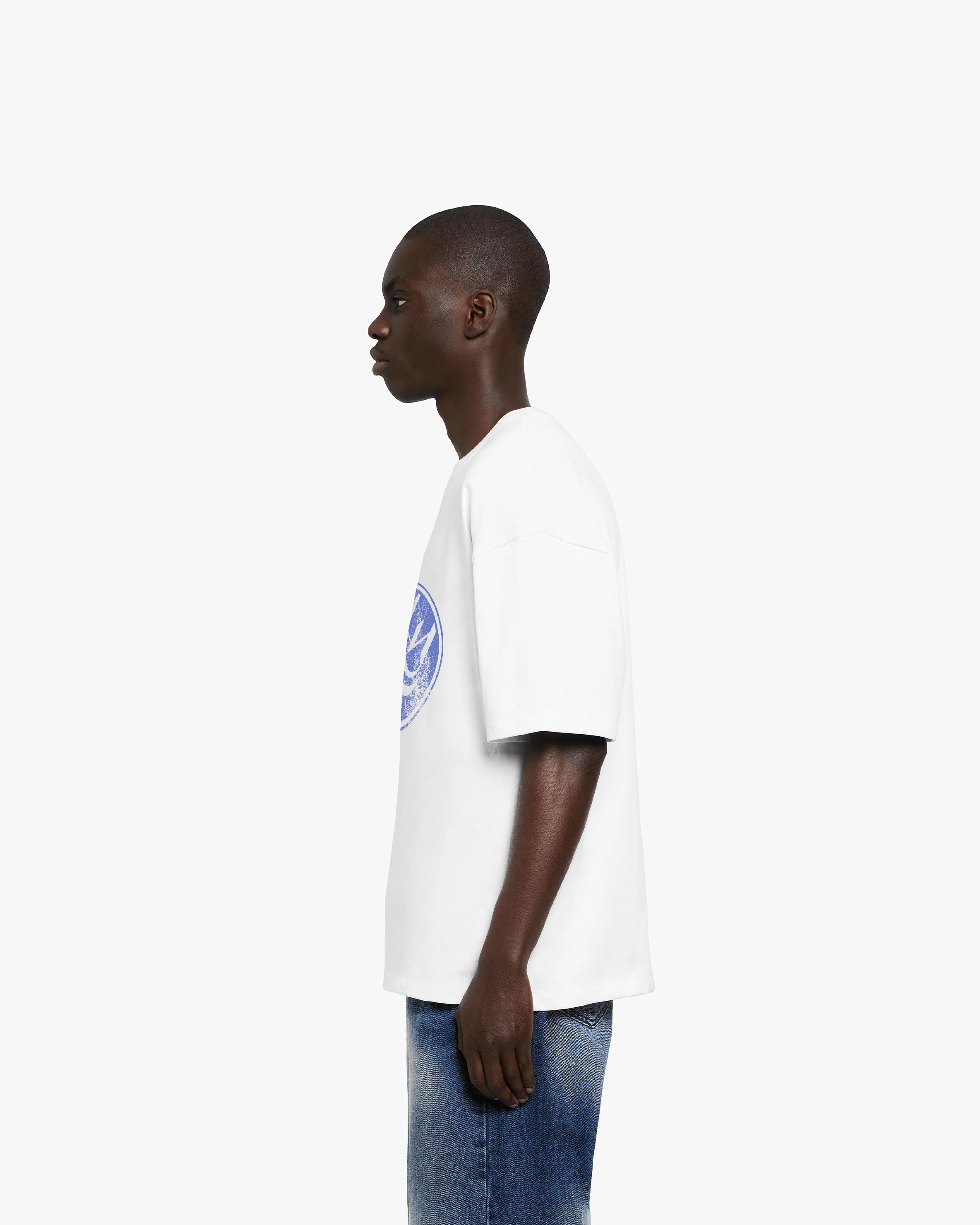 BROKEN SCRIPT TEE WHITE - Image 3