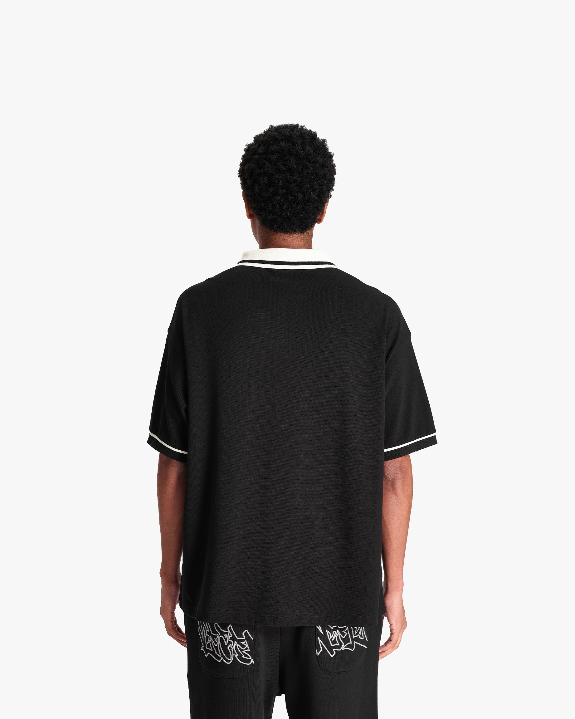 GRAFFITI POLO BLACK - Image 6