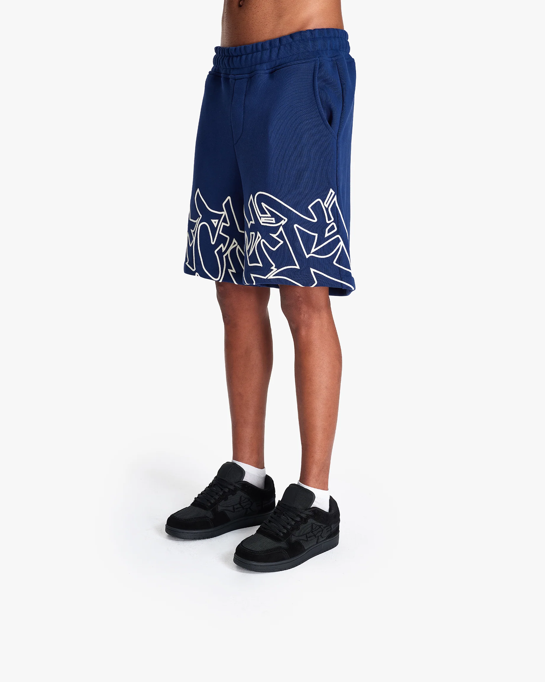 GRAFFITI SHORTS BLUE - Image 4