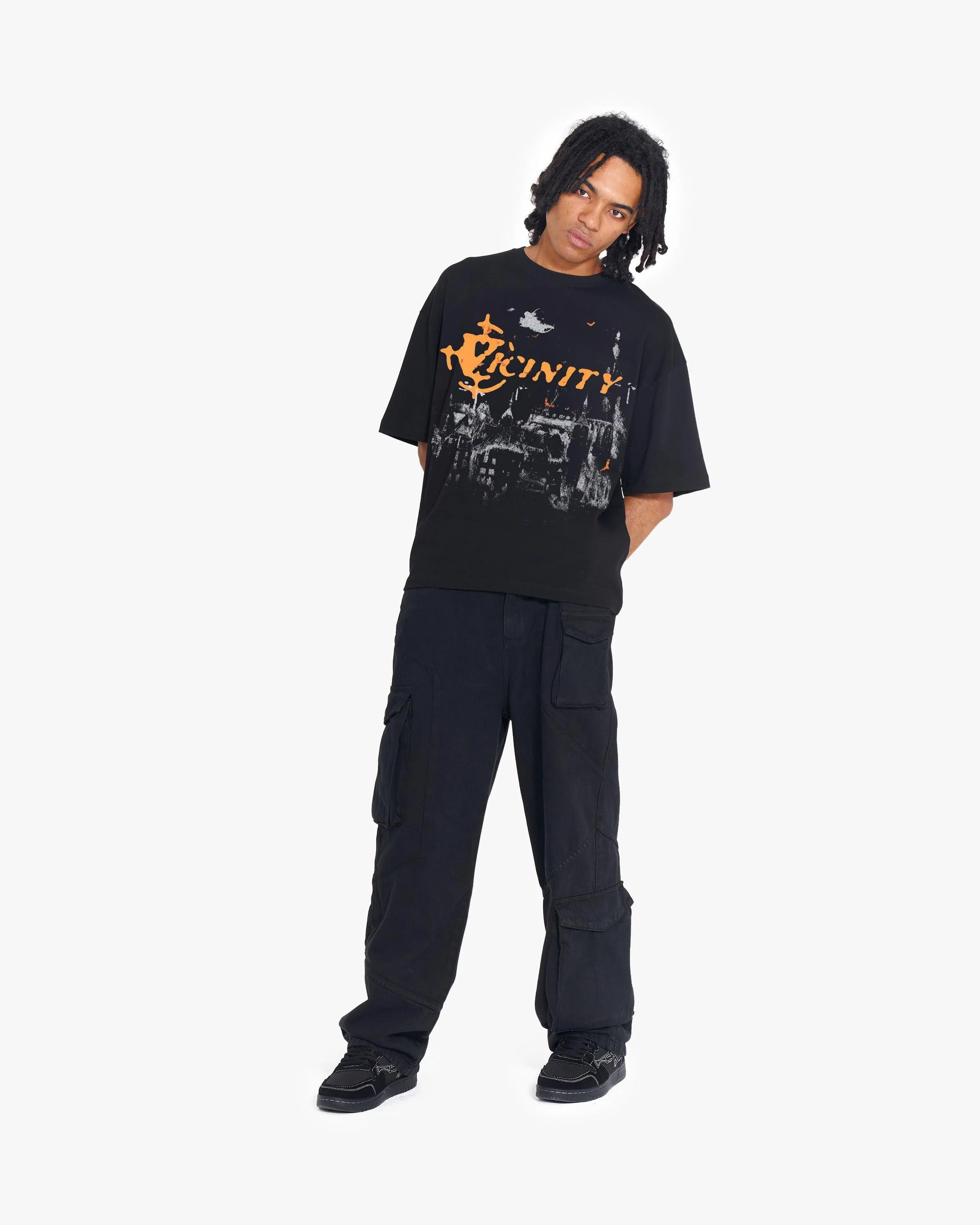 HAUNTED HOUSE TEE BLACK - Image 6