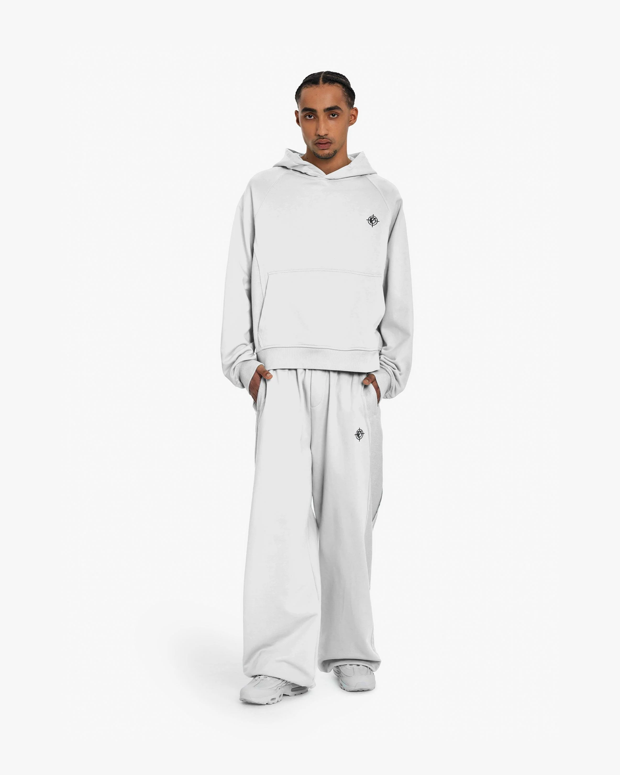 INSIDE OUT HOODIE LIGHT GREY - Image 8