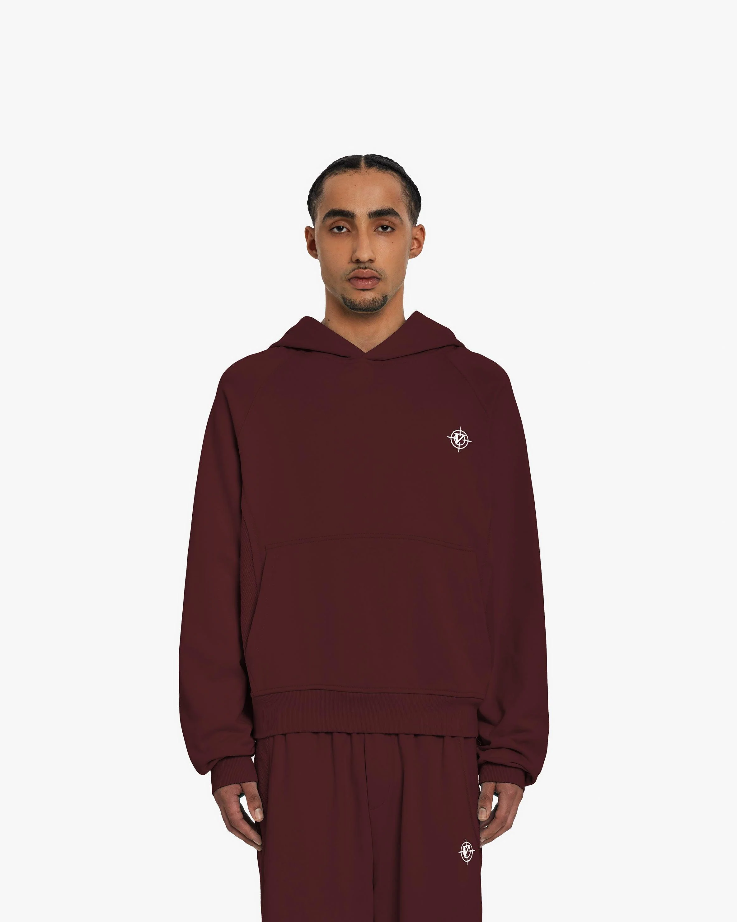INSIDE OUT HOODIE WINE RED - Image 2