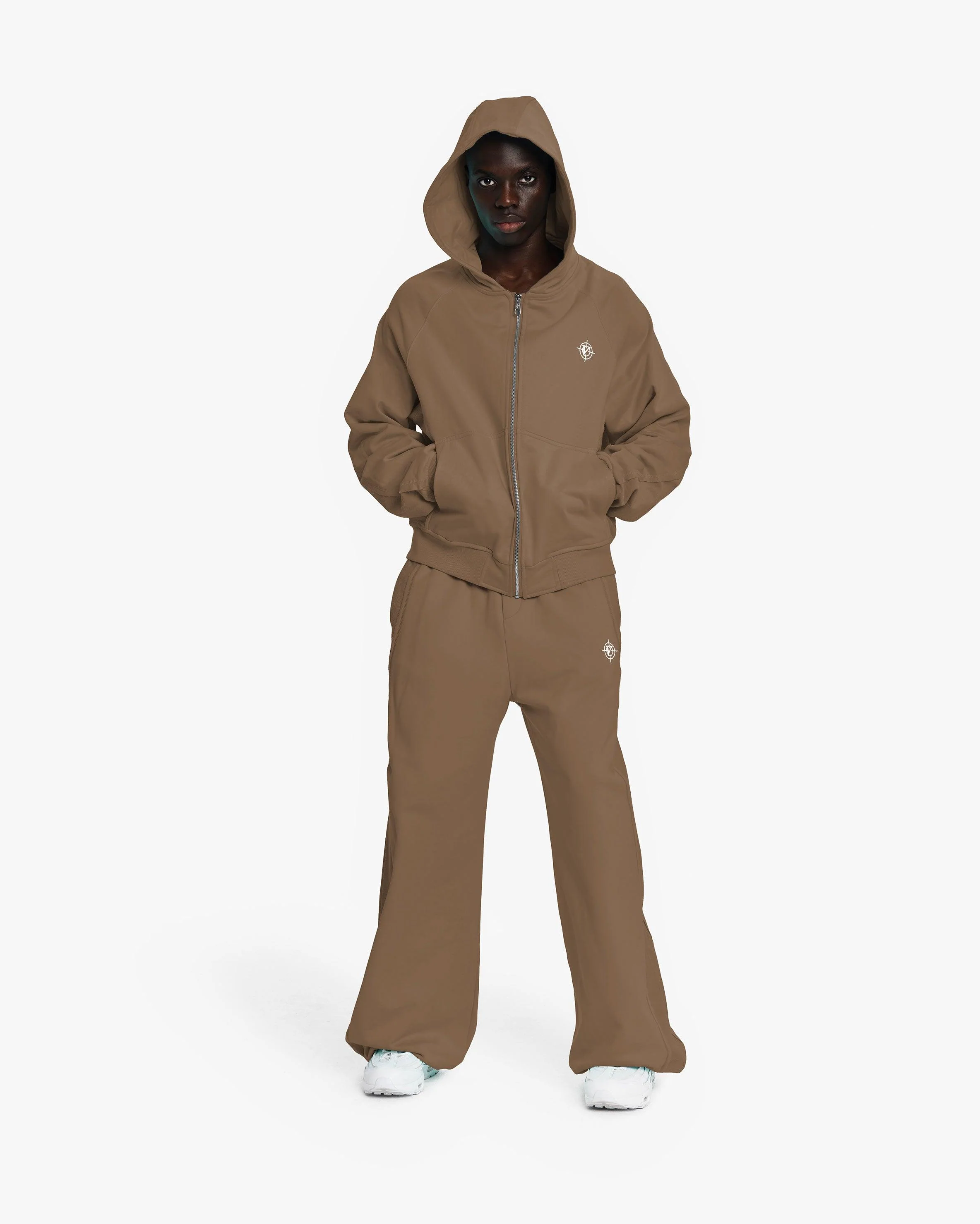 INSIDE OUT ZIP HOODIE CHOCOLATE BROWN - Image 9