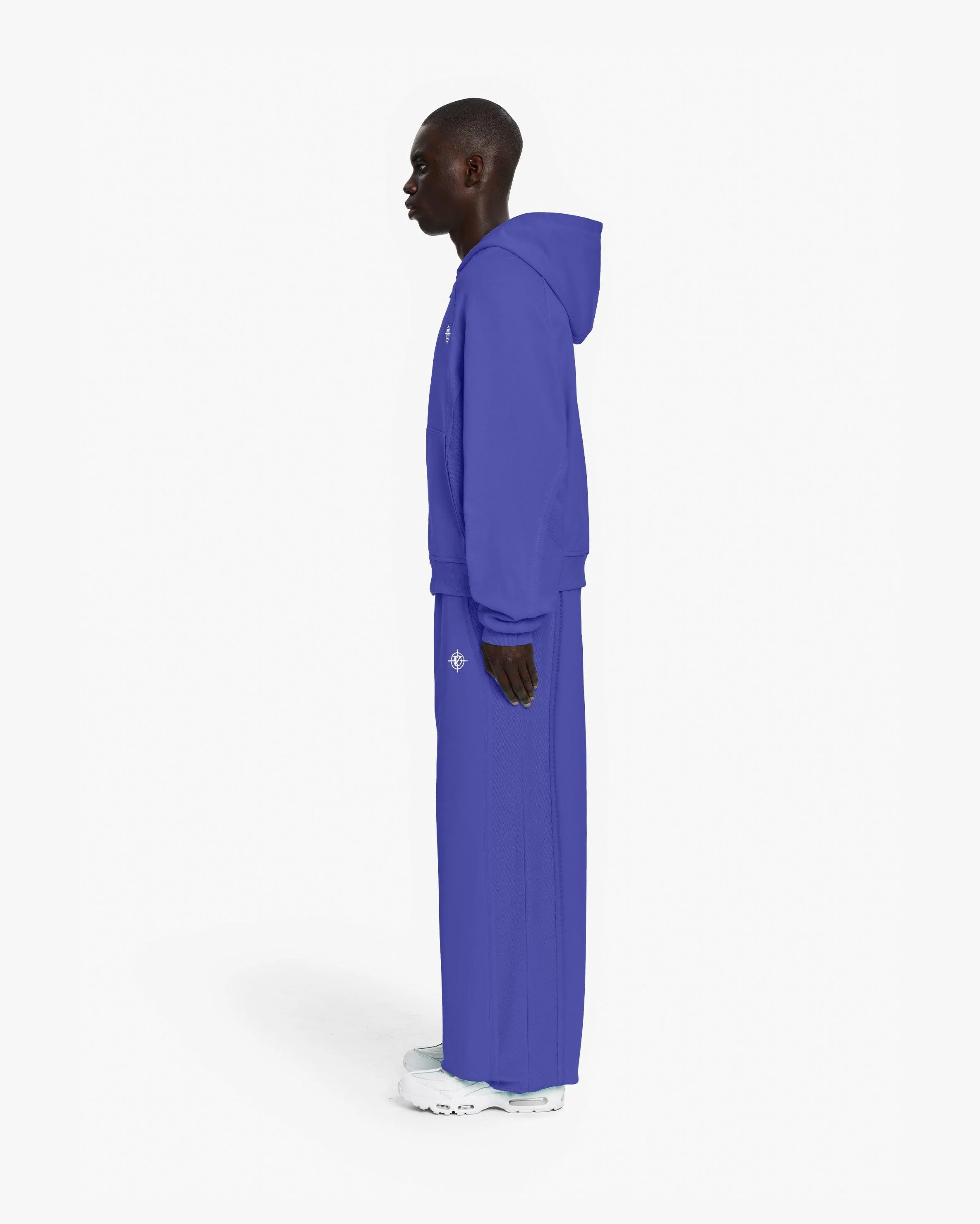 INSIDE OUT ZIP HOODIE OCEAN BLUE - Image 5