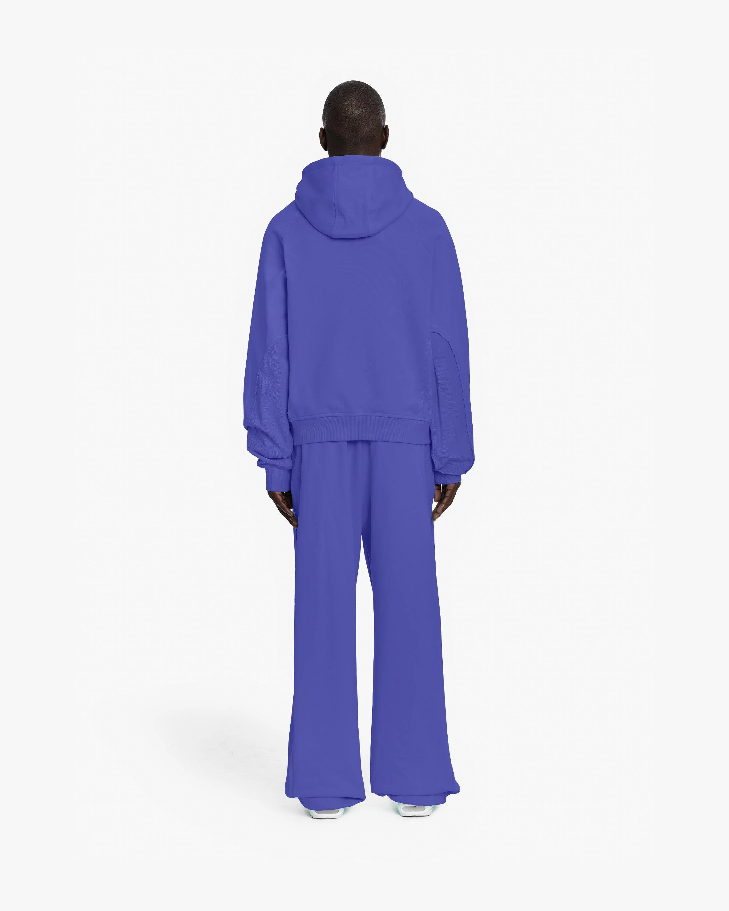 INSIDE OUT ZIP HOODIE OCEAN BLUE - Image 6