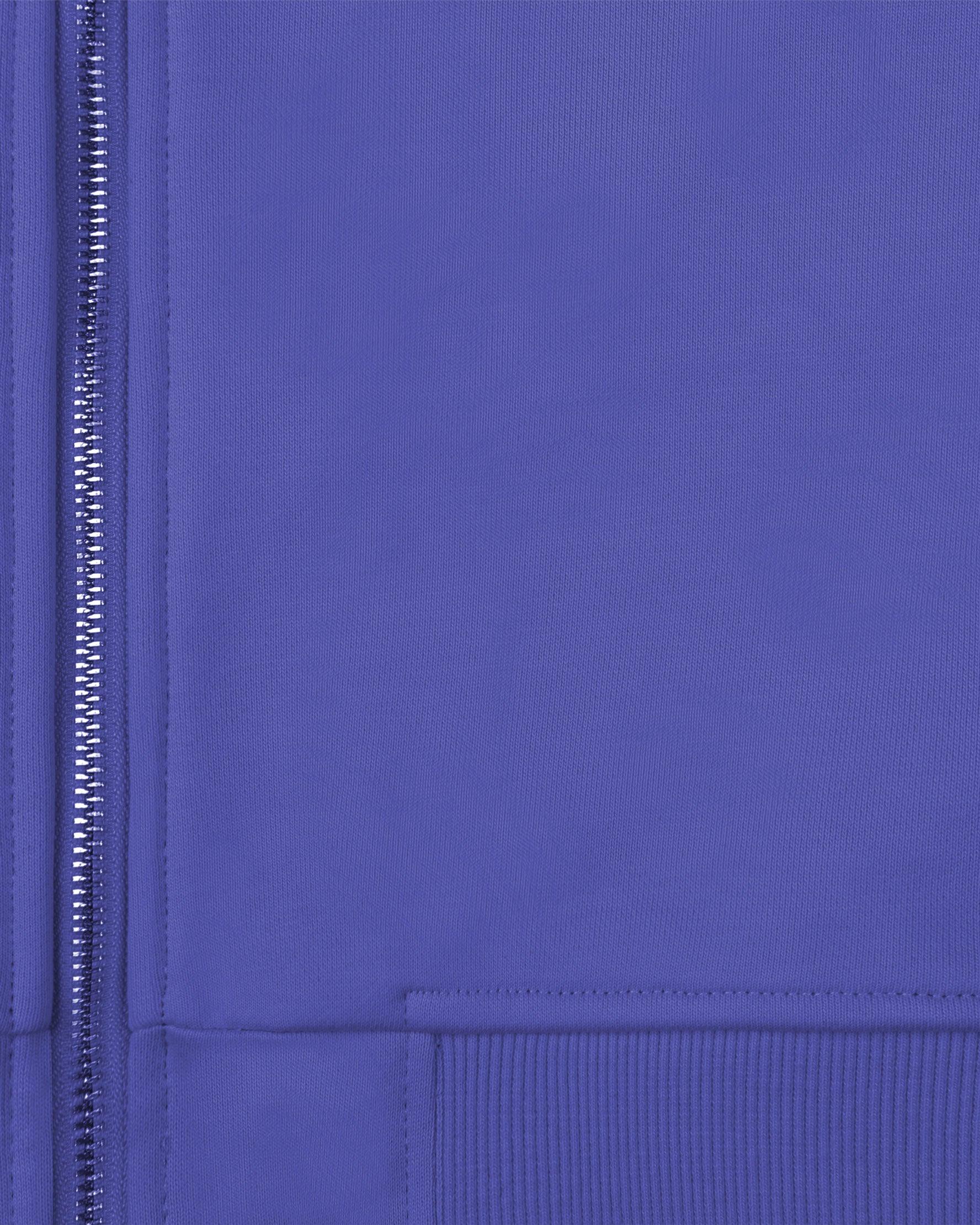 INSIDE OUT ZIP HOODIE OCEAN BLUE - Image 8