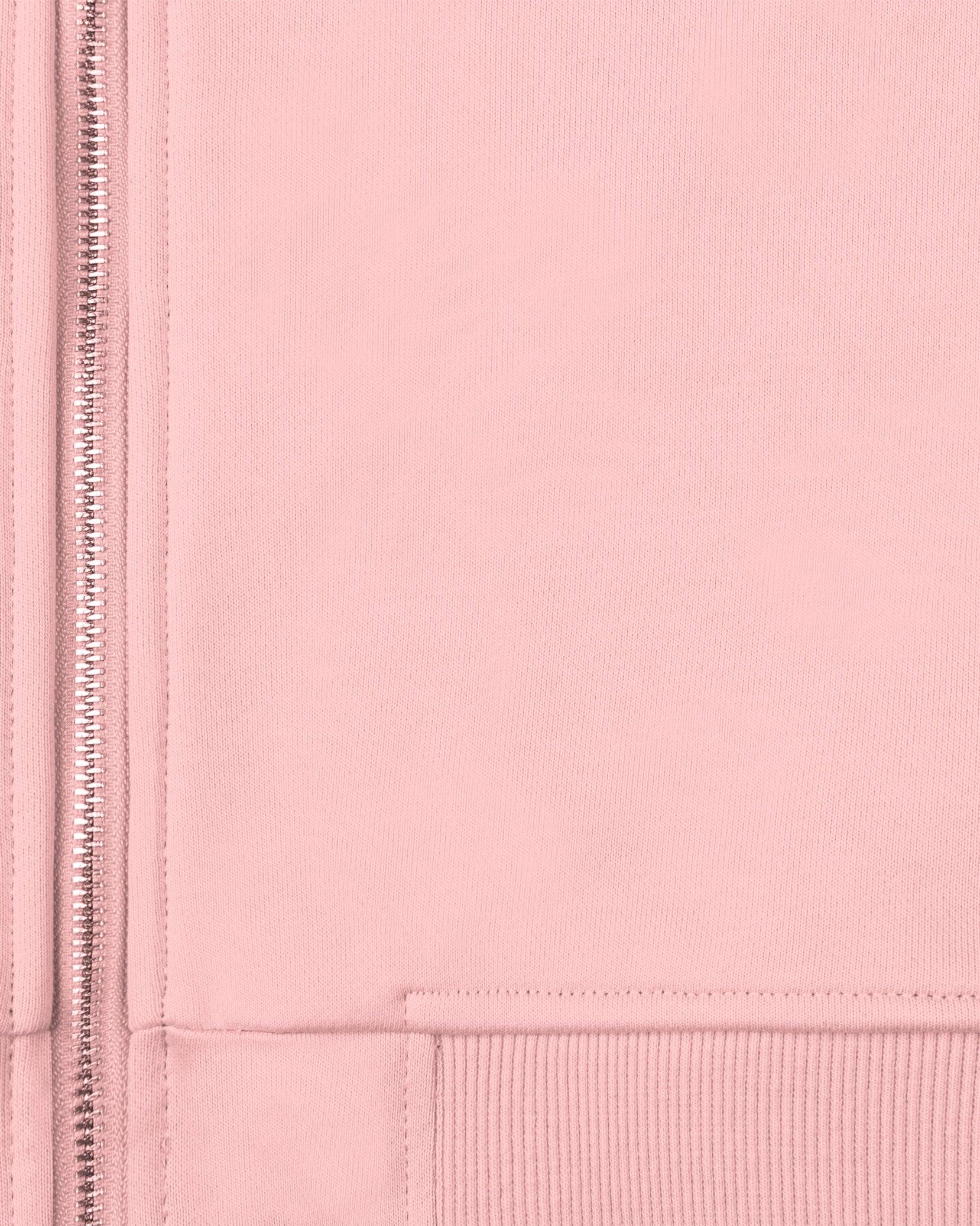 INSIDE OUT ZIP HOODIE PINK - Image 9