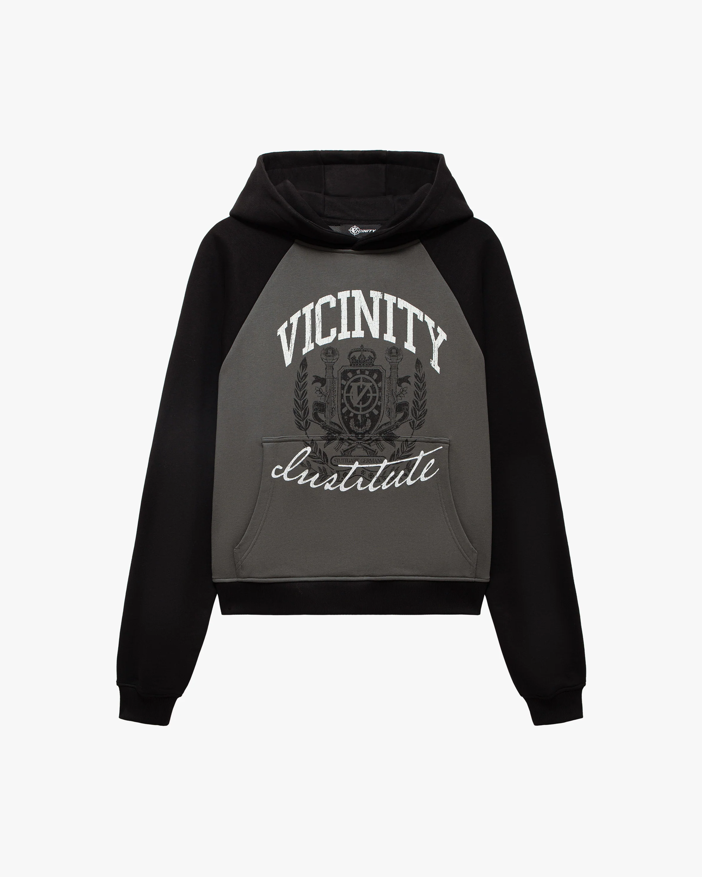 INSTITUTE HOODIE GREY/BLACK