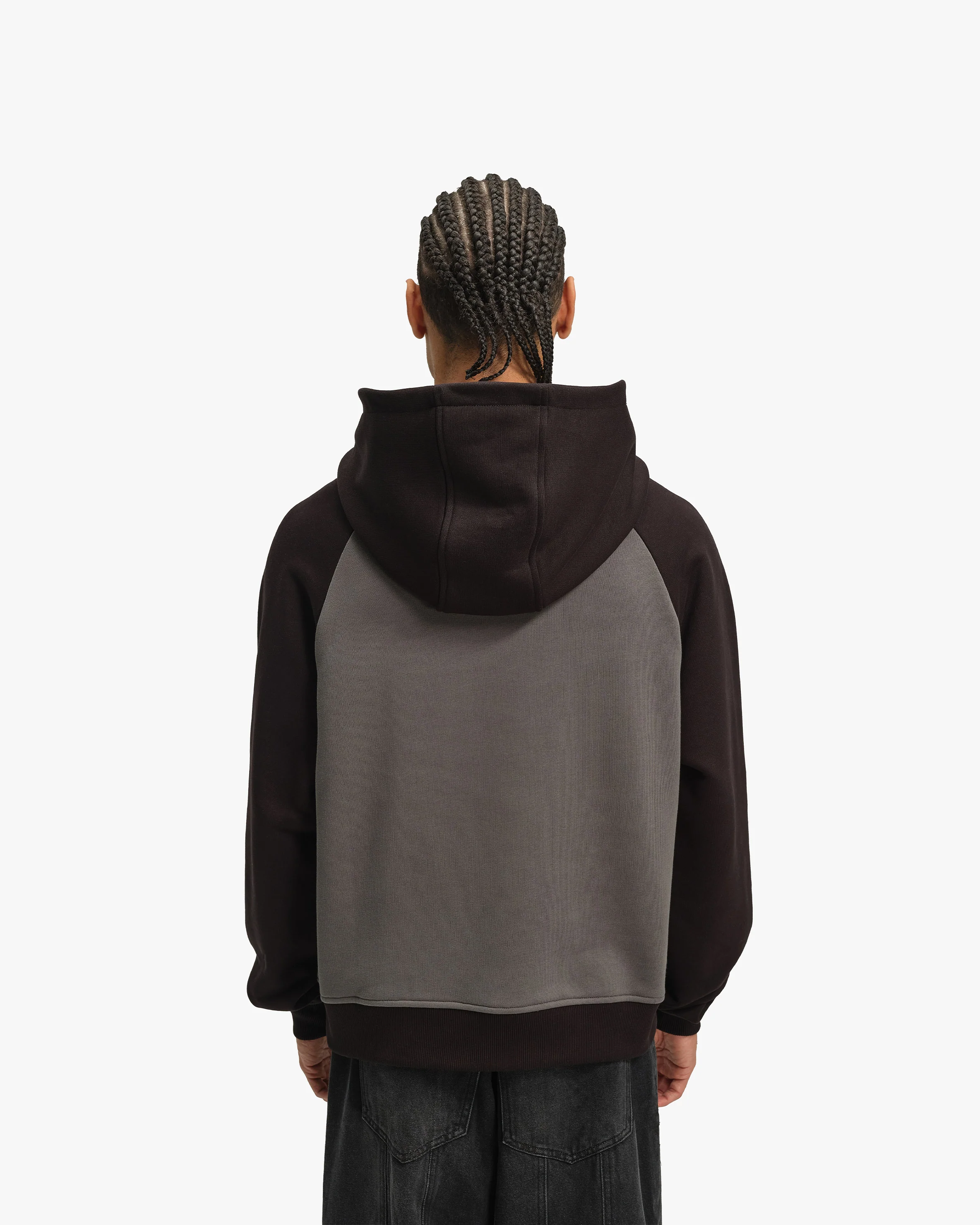 INSTITUTE HOODIE GREY/BLACK - Image 8
