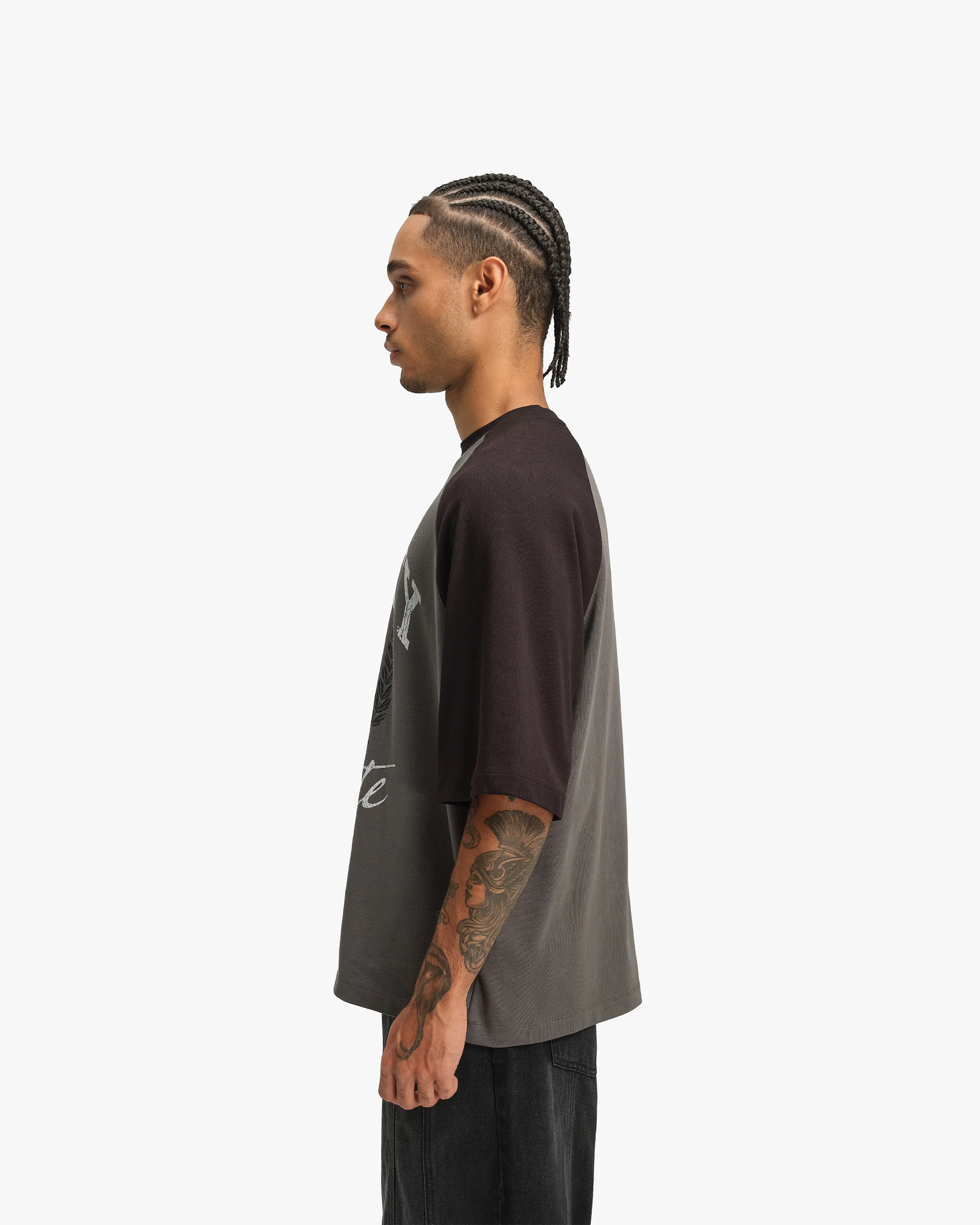 INSTITUTE TEE GREY/BLACK - Image 5