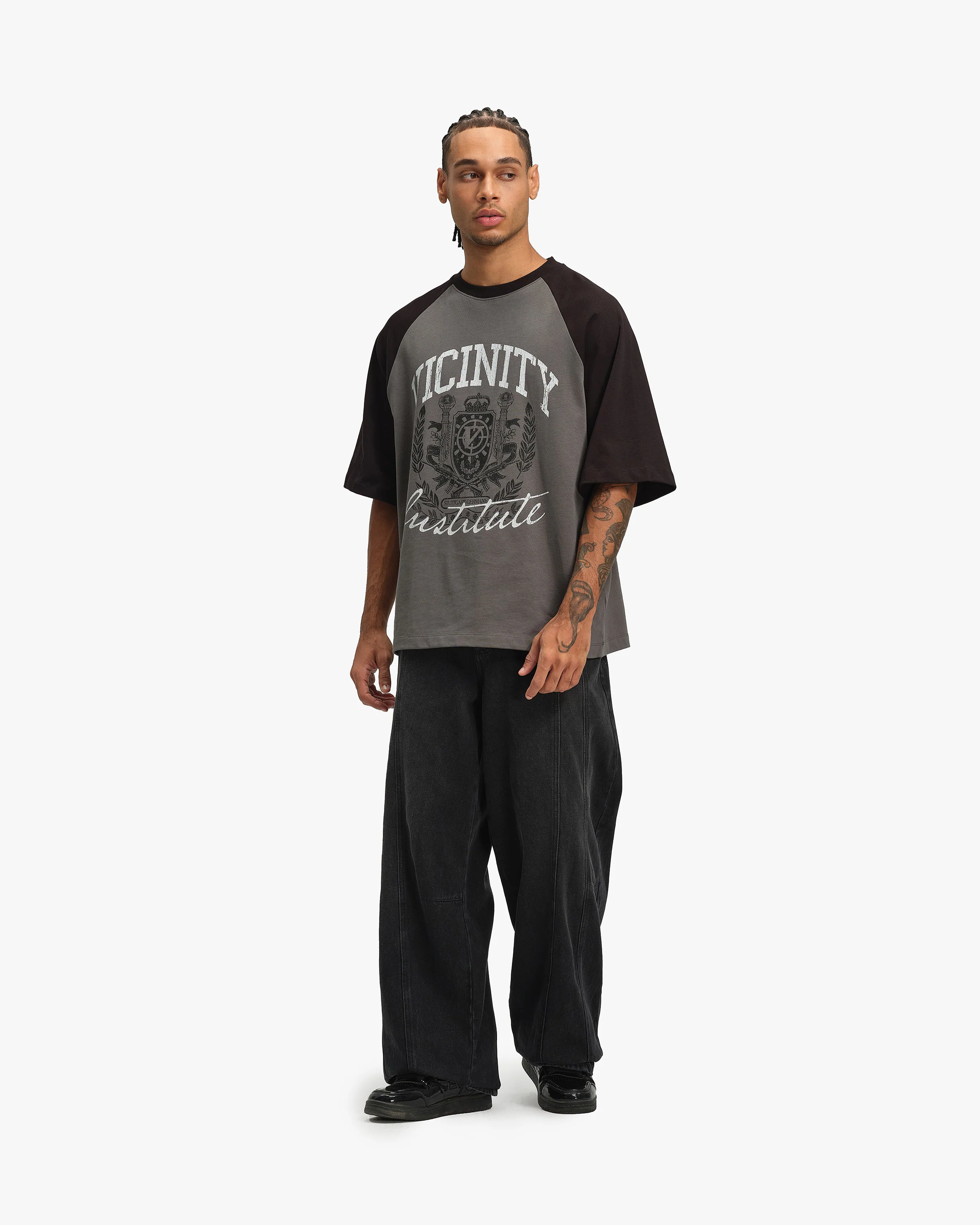 INSTITUTE TEE GREY/BLACK - Image 7