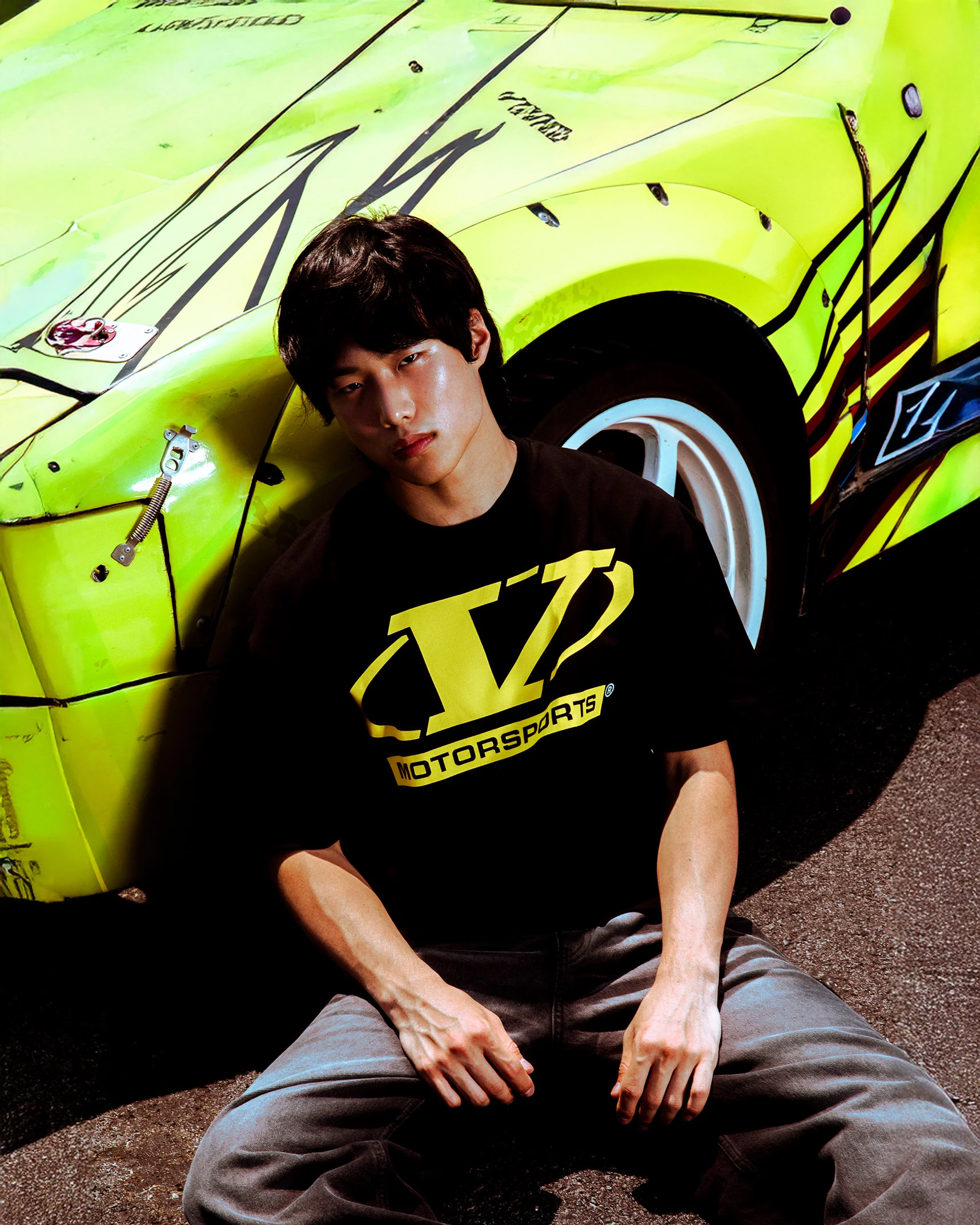 MOTORSPORTS TEE BLACK - Image 2
