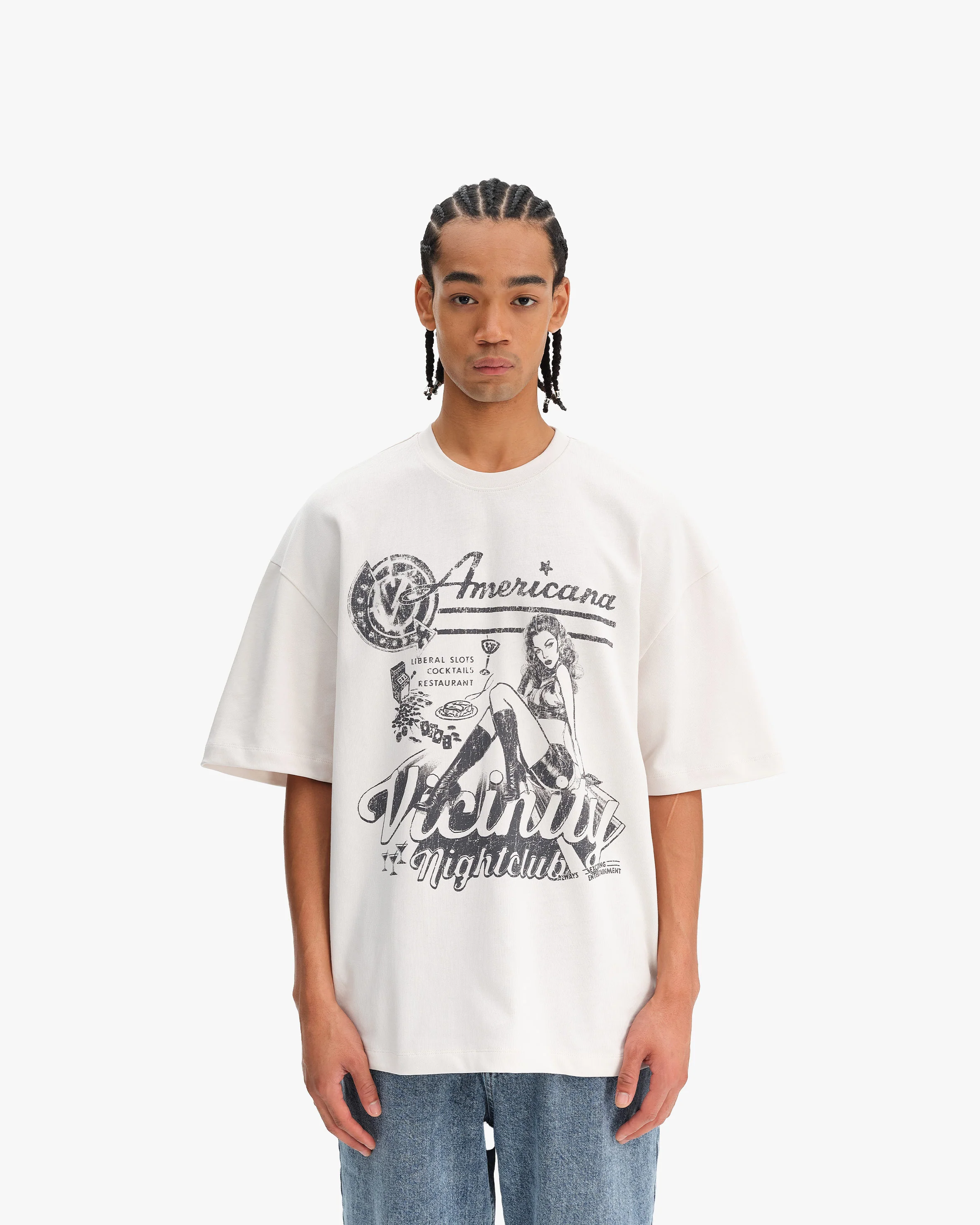 NIGHTCLUB TEE BEIGE - Image 2