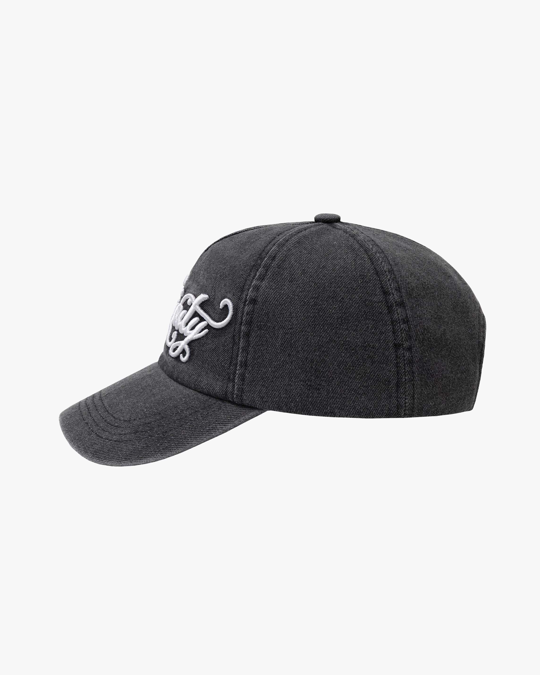 ORNAMENT DENIM CAP BLACK - Image 4