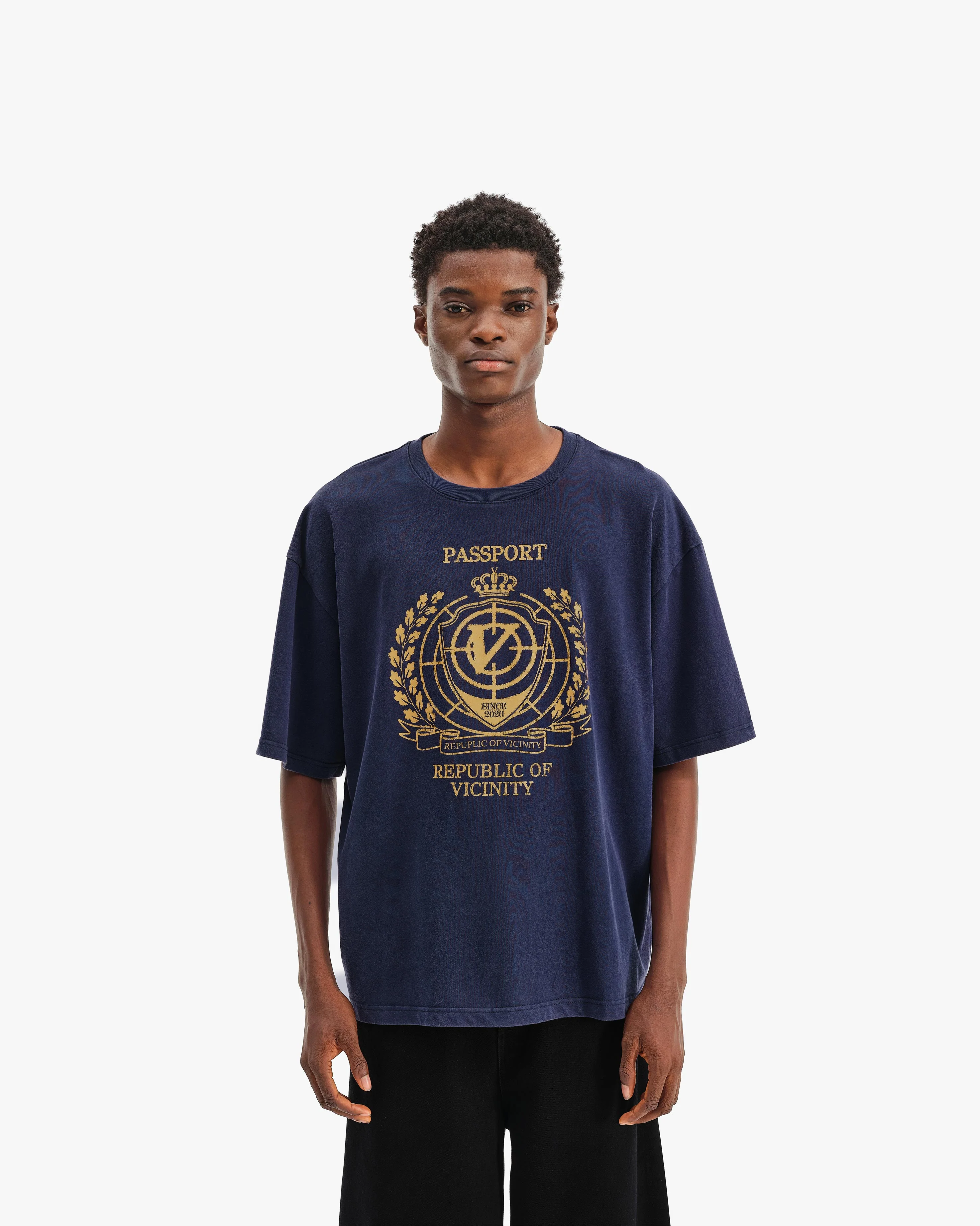 PASSPORT TEE WASHED BLUE - Image 3