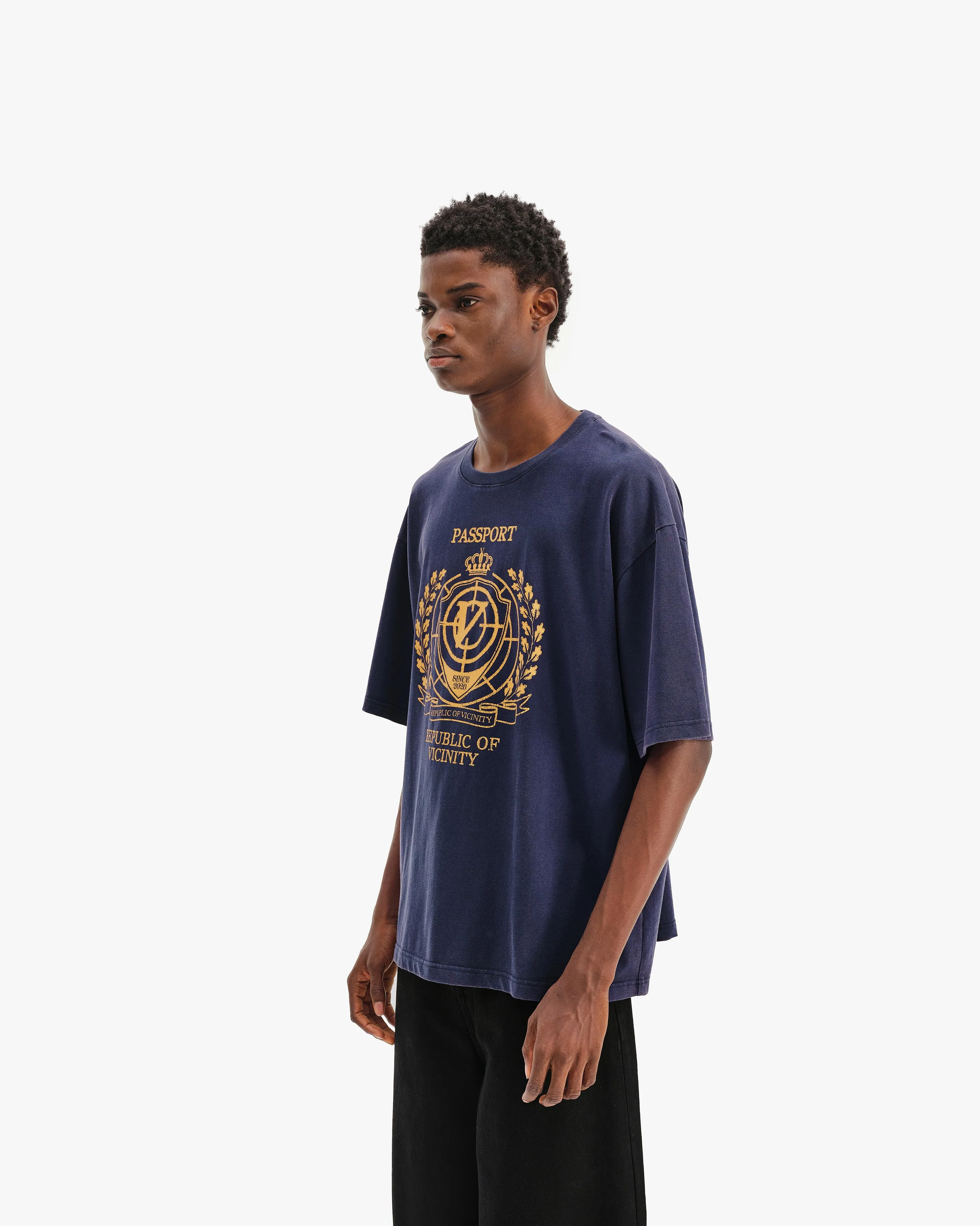 PASSPORT TEE WASHED BLUE - Image 4