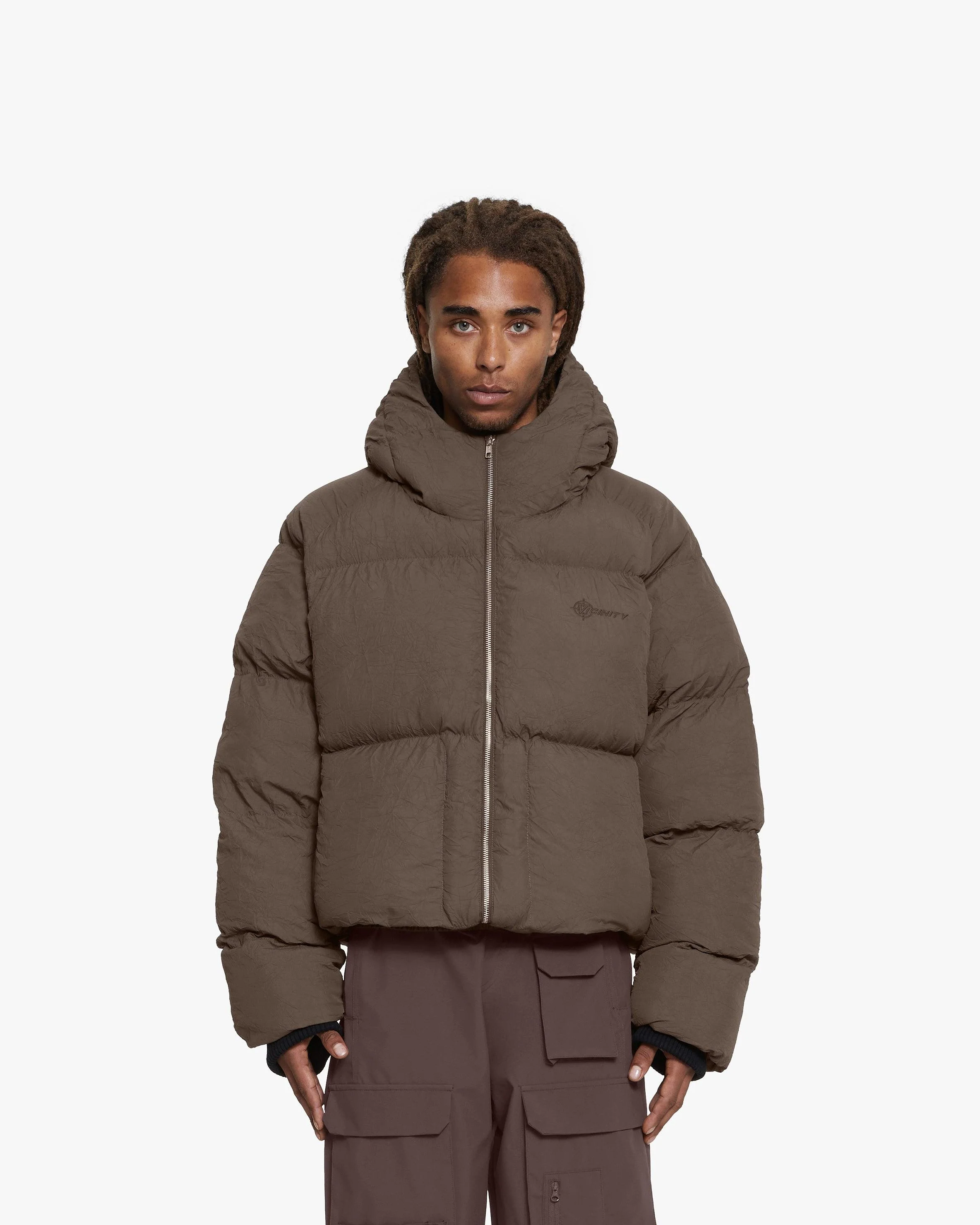 PUFFER JACKET BROWN - Image 3