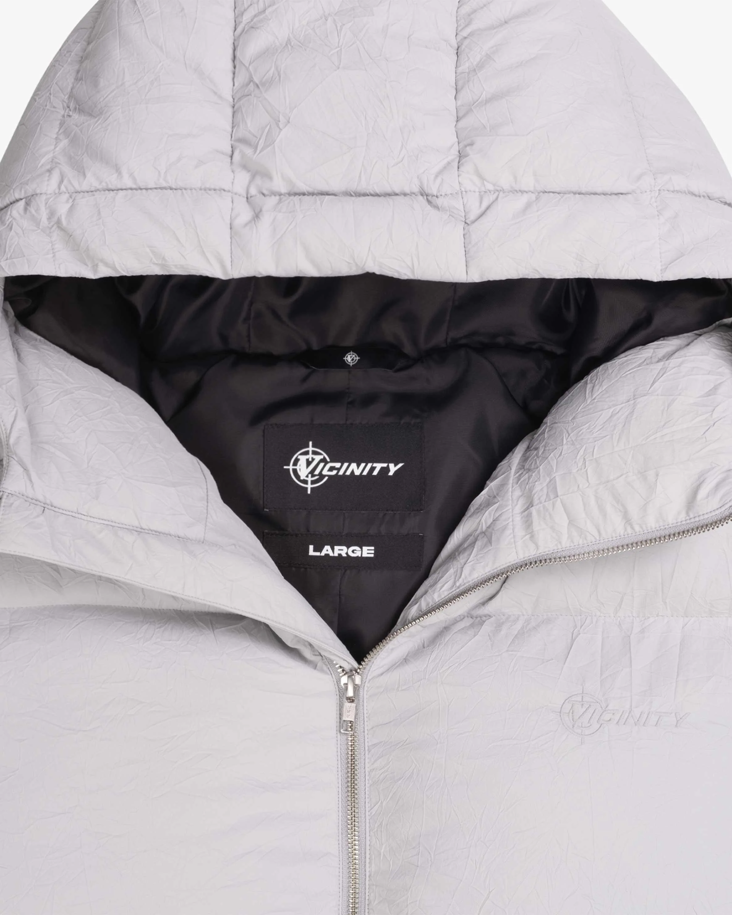 PUFFER JACKET LIGHT GREY - Image 20
