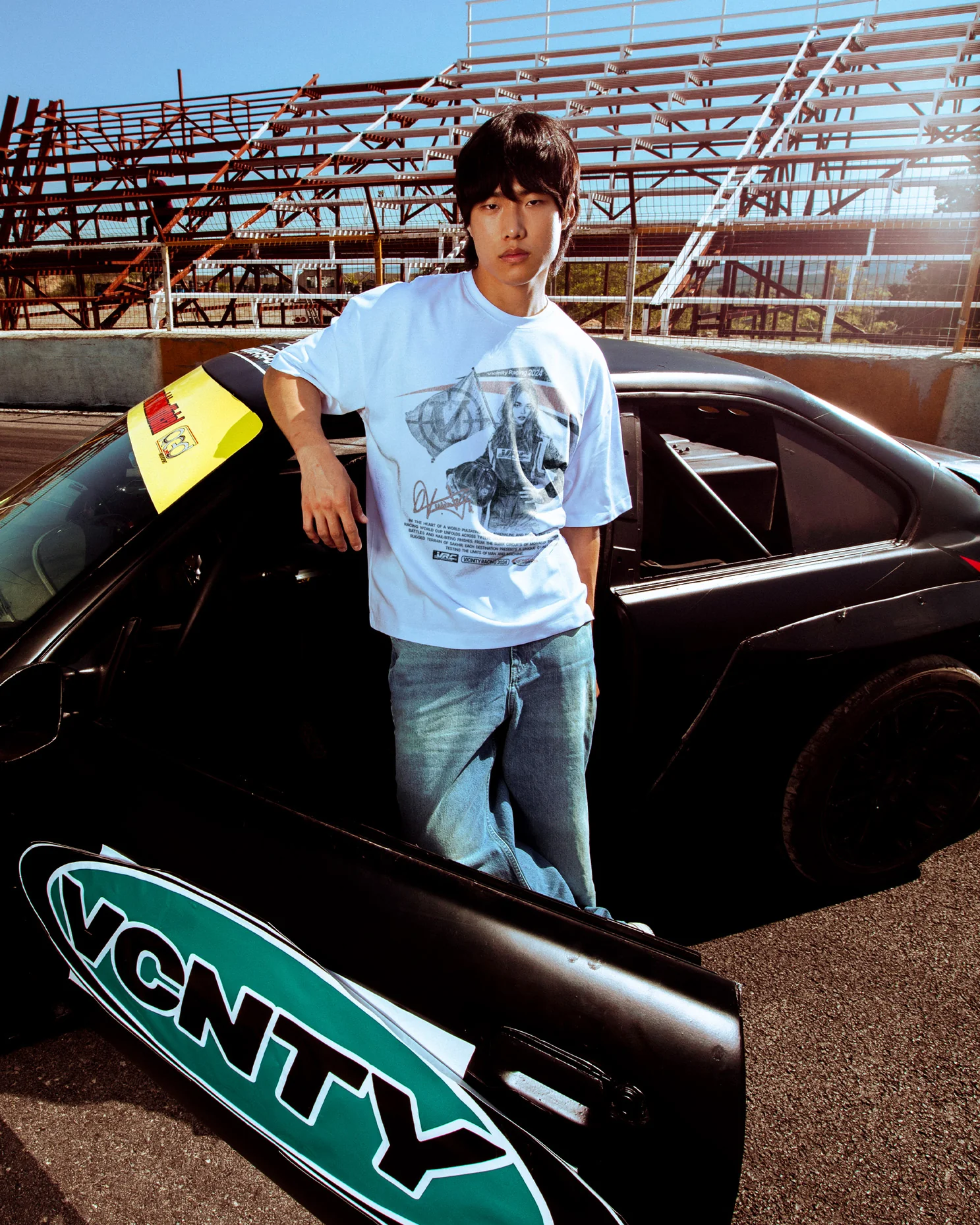 RACING GIRL TEE WHITE - Image 2