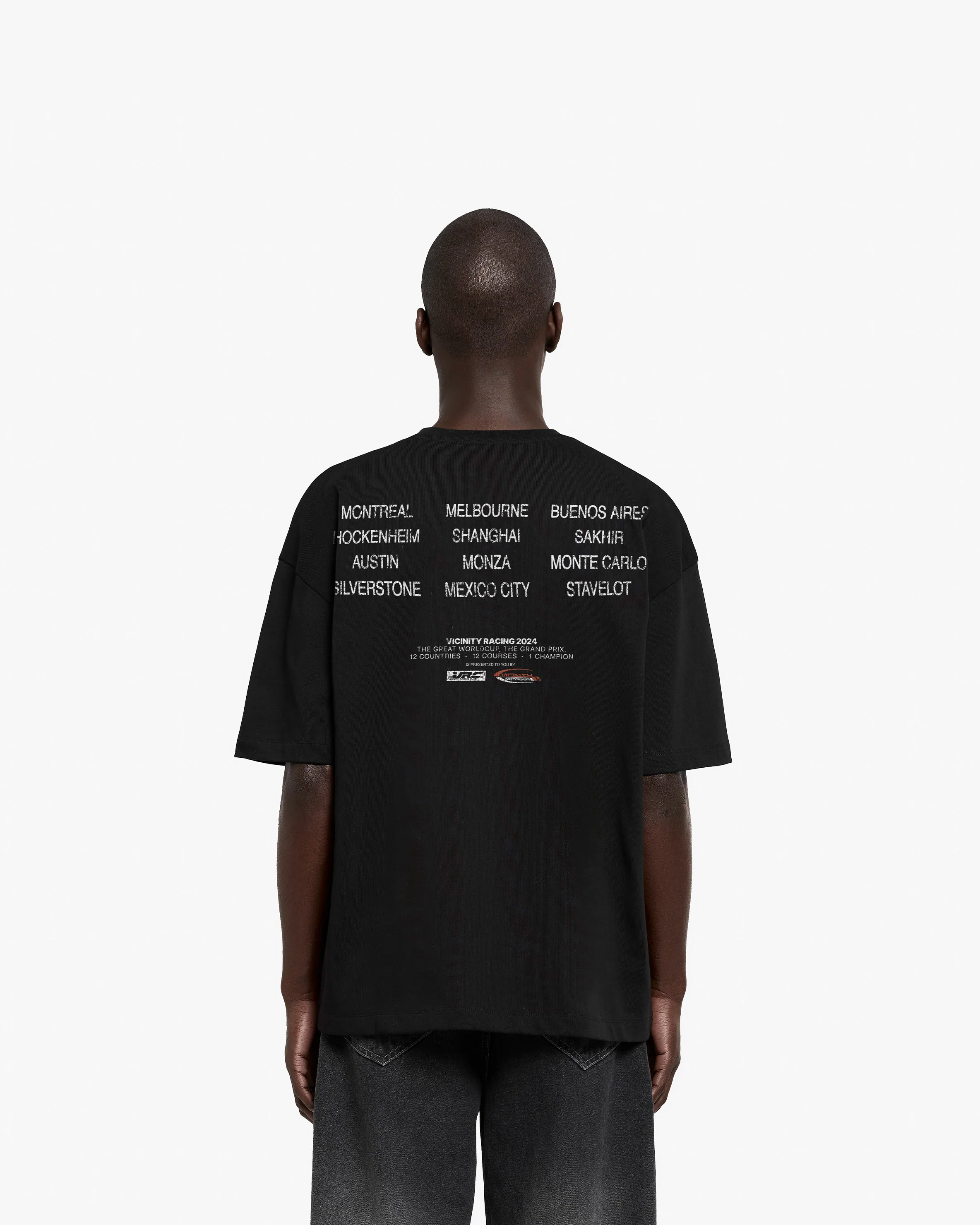 RACING WORLDCUP TEE BLACK - Image 3