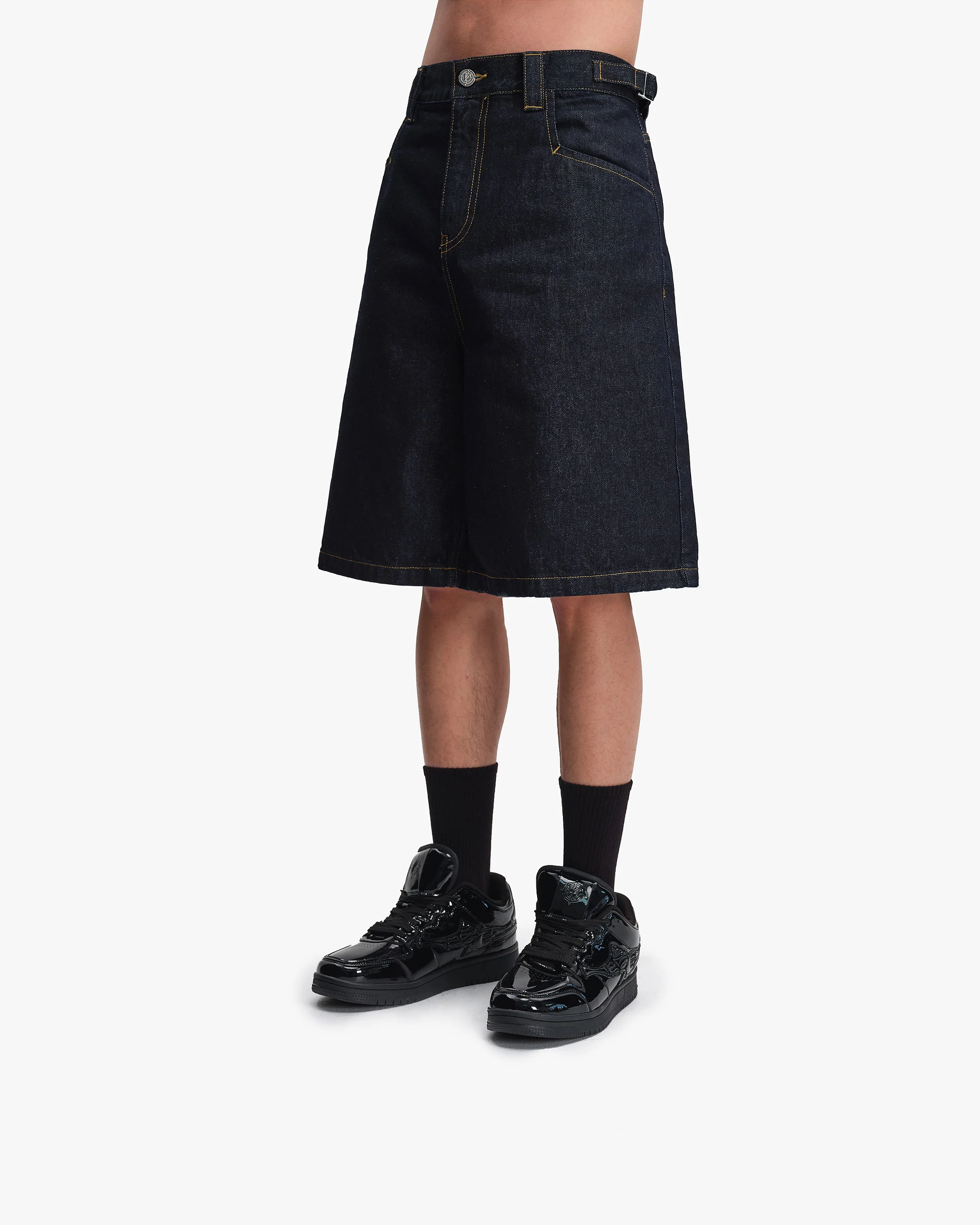RAW DENIM JORTS - Image 4