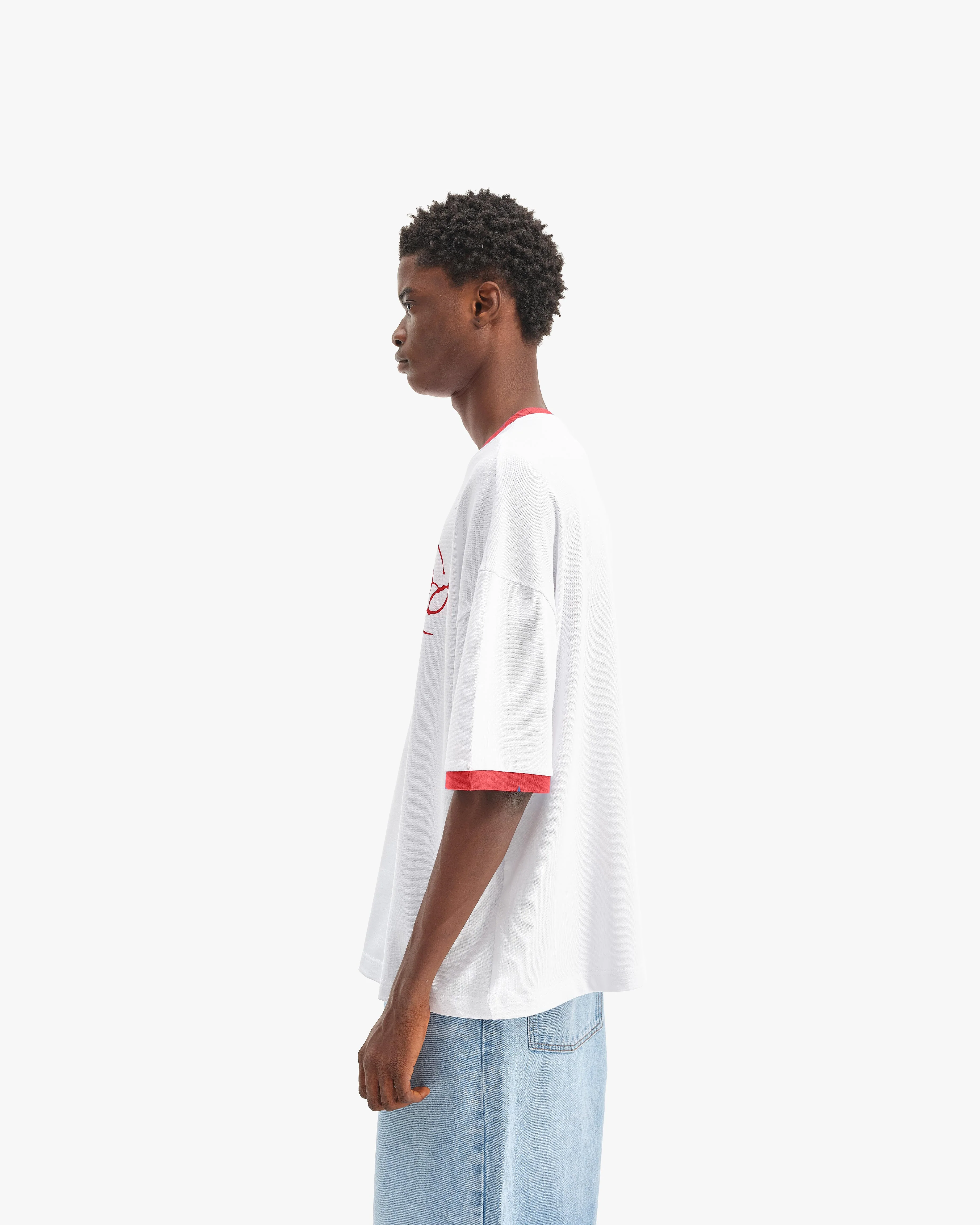 SIGNATURE TEE WHITE/RED - Image 5