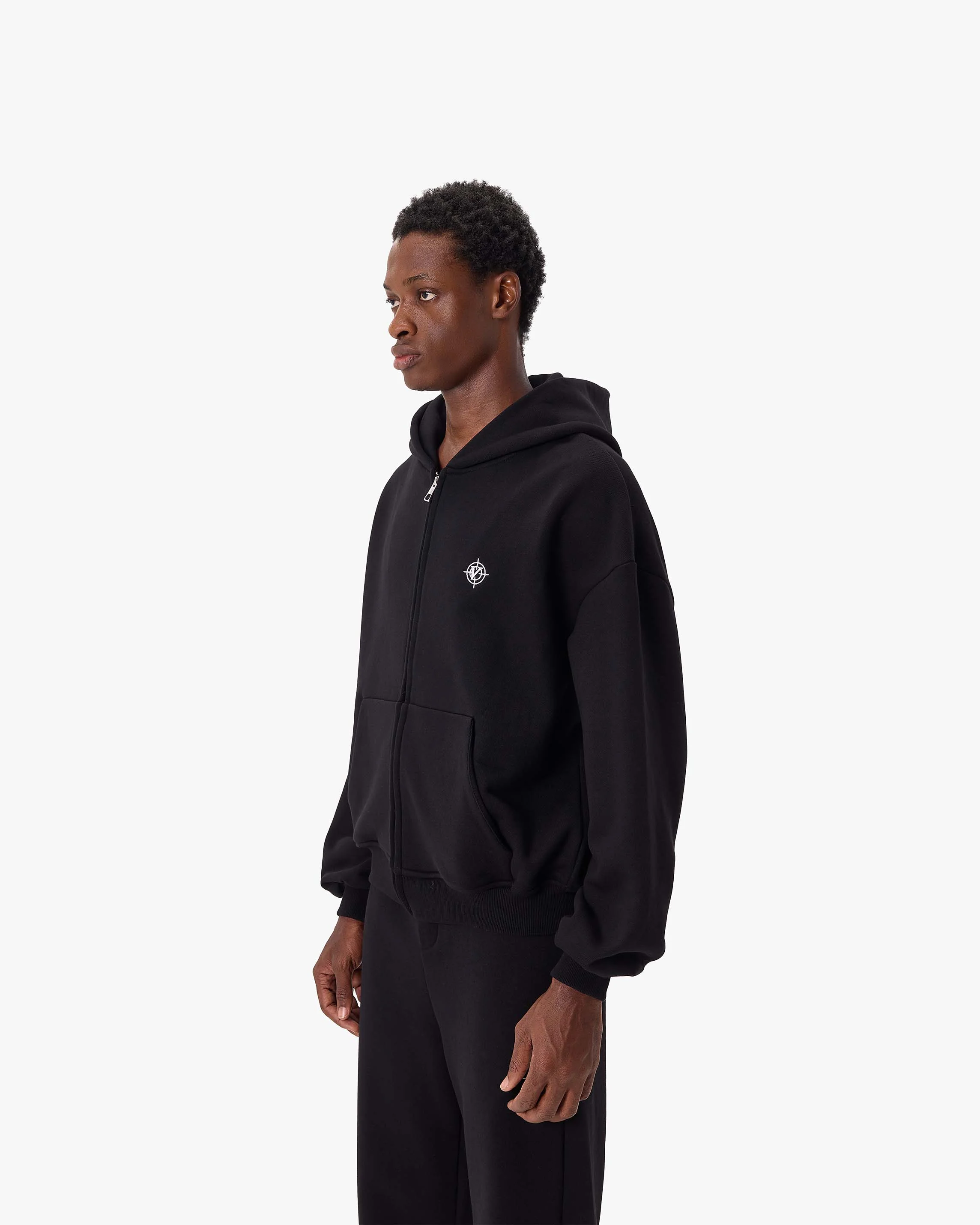 SOFTS ZIP-HOODIE BLACK - Image 3