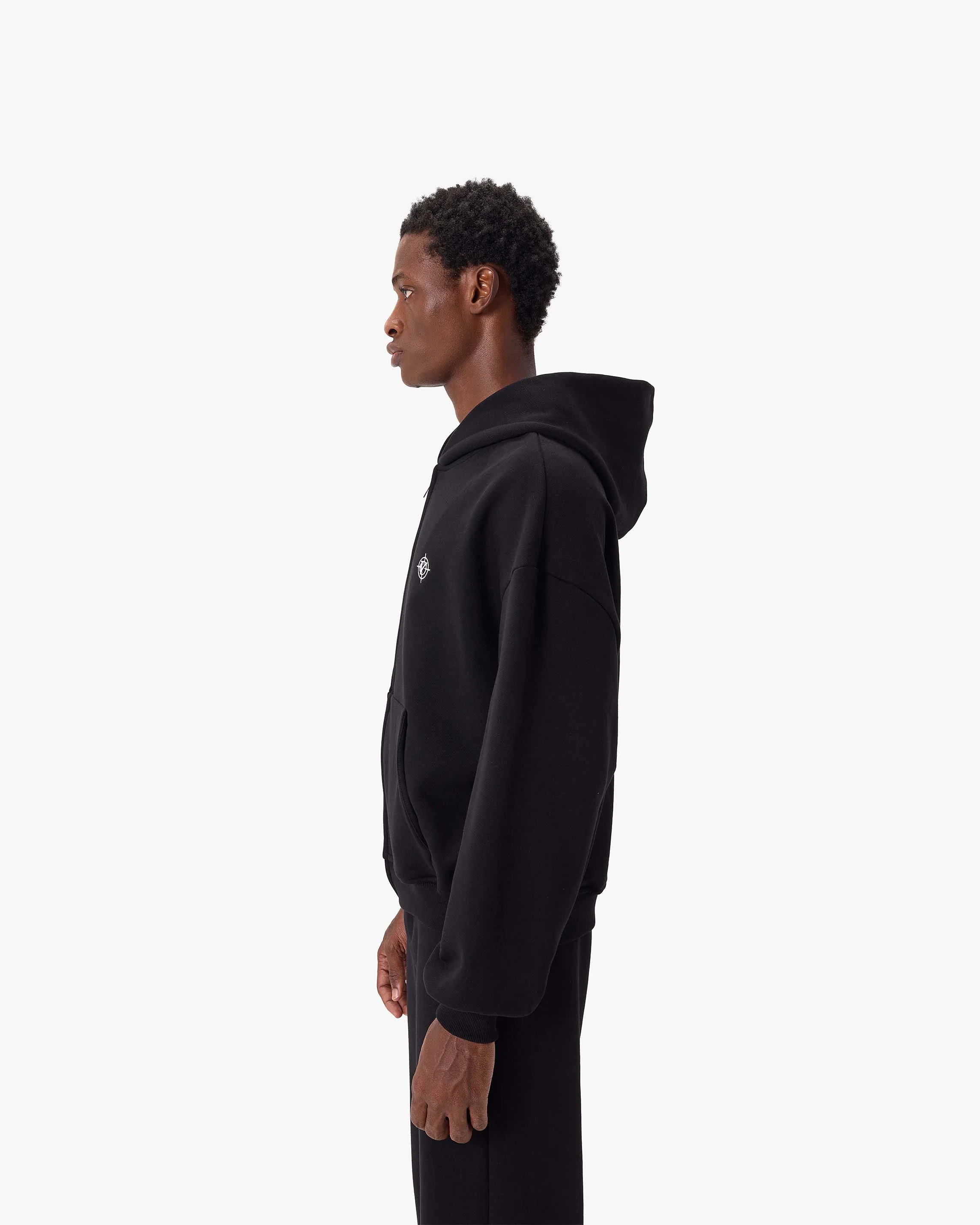 SOFTS ZIP-HOODIE BLACK - Image 4