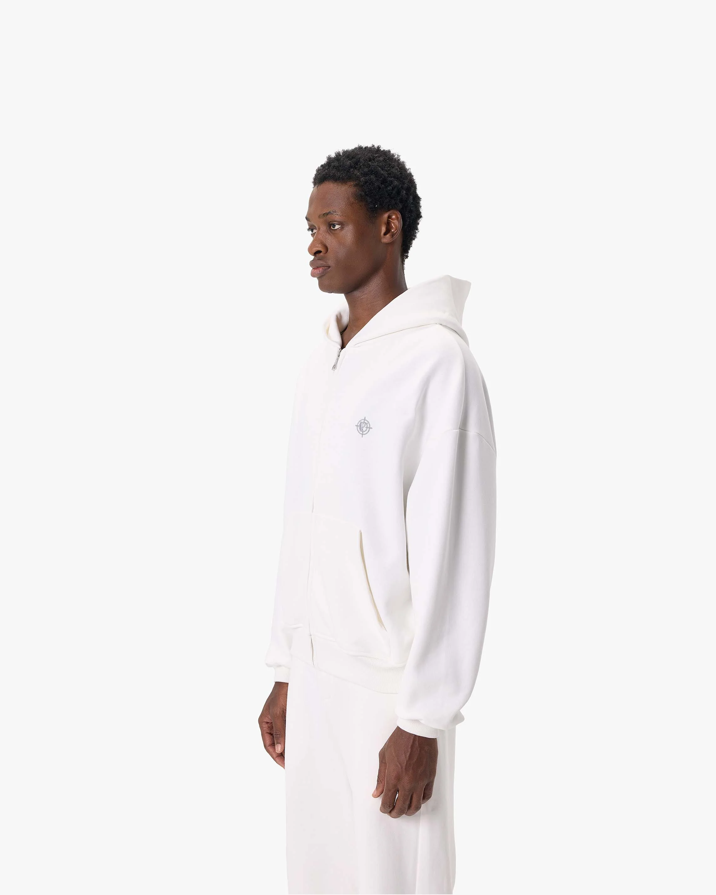 SOFTS ZIP-HOODIE WHITE - Image 3