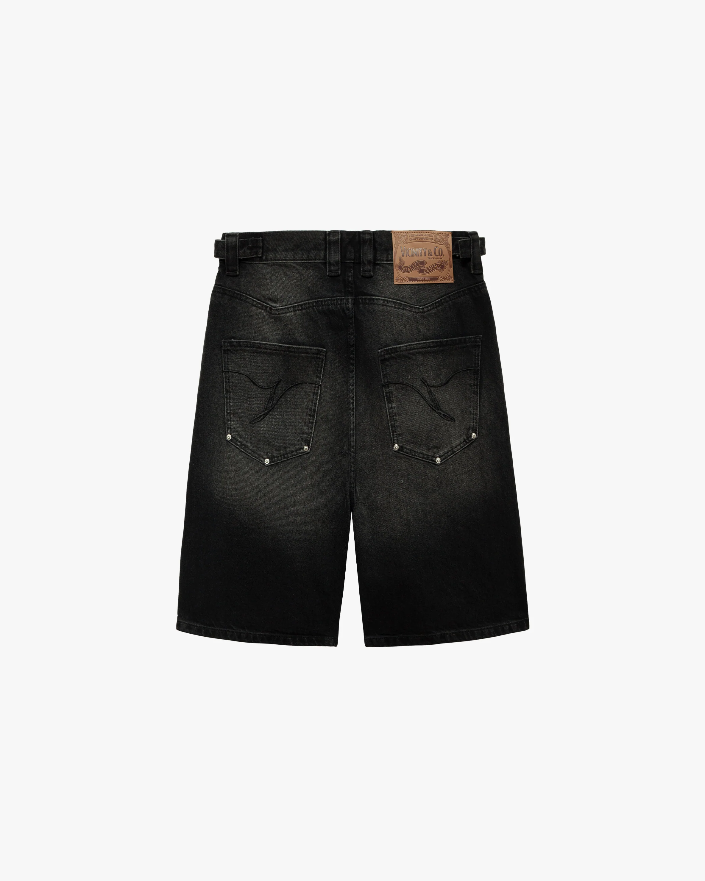 WILD SOUTH DENIM JORTS COAL - Image 3