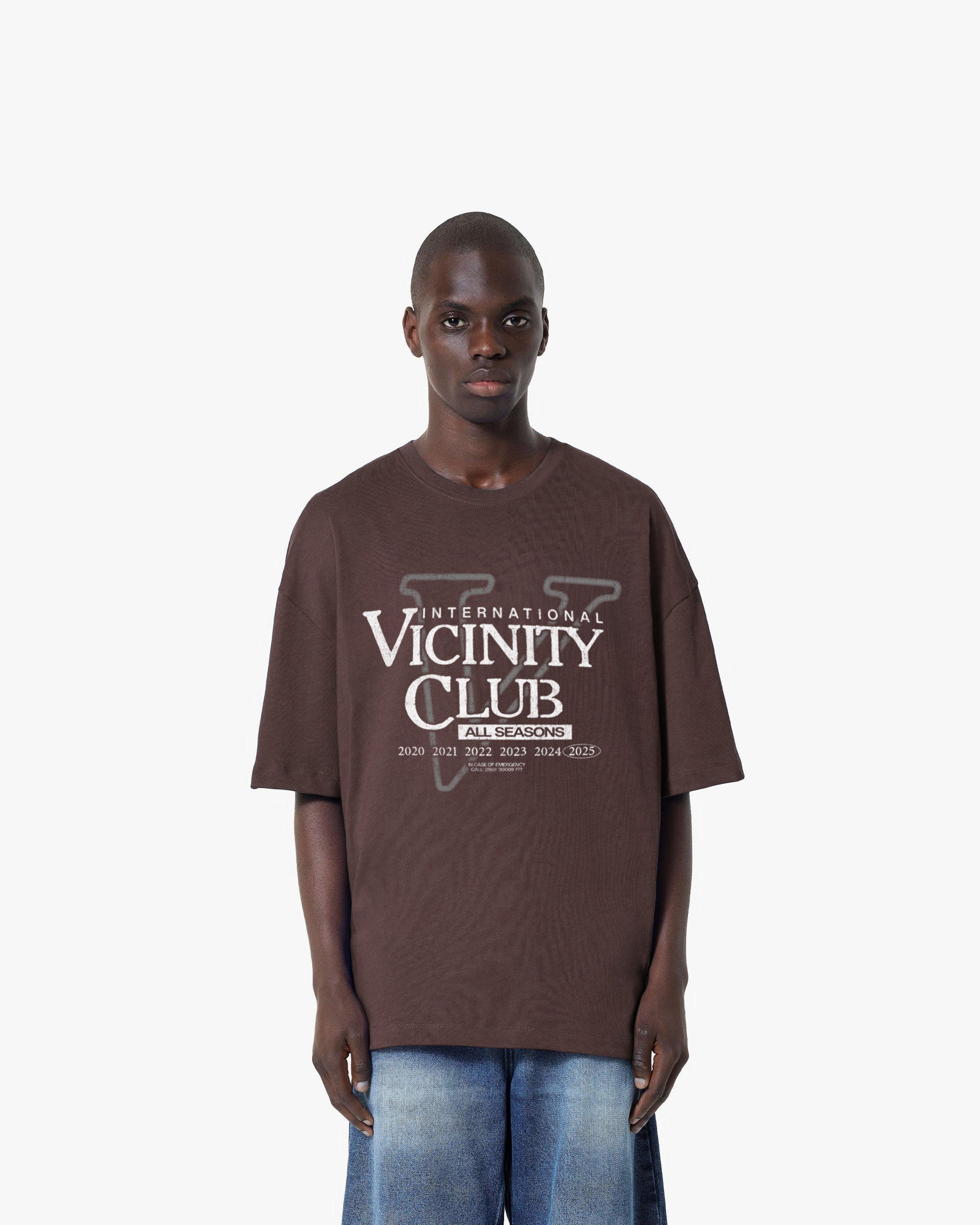 VICINITY CLUB TEE BROWN - Image 2