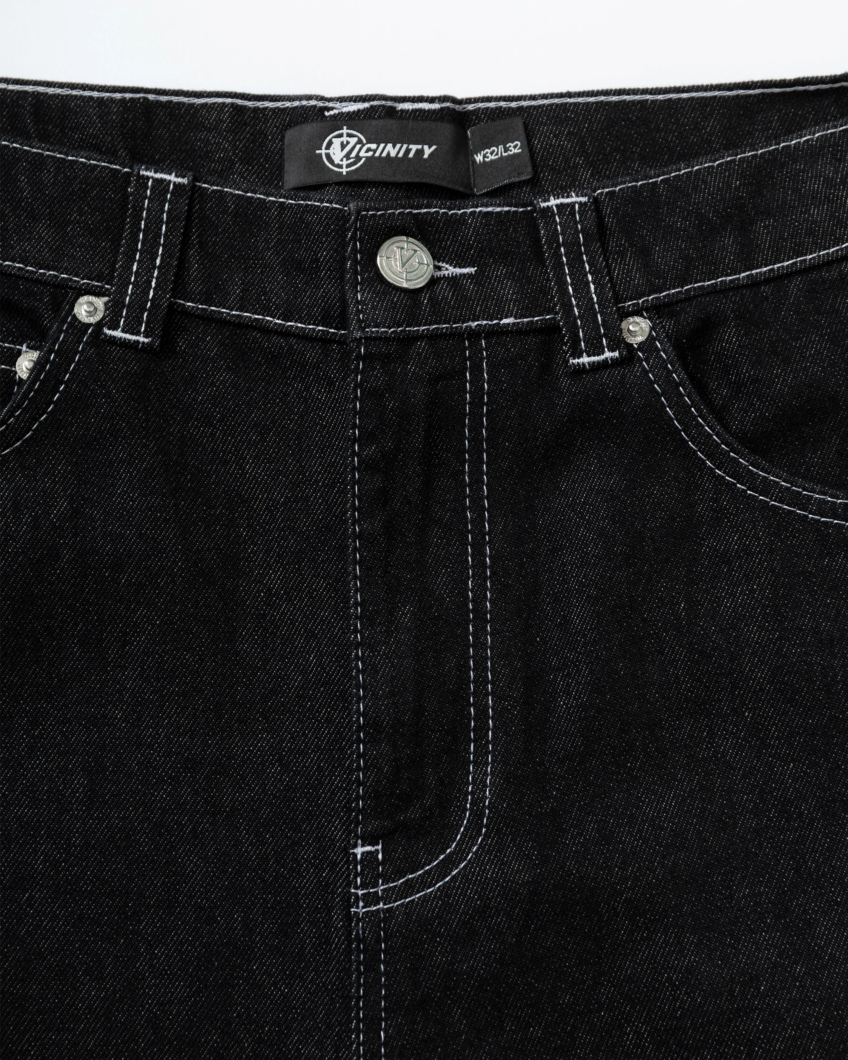 VOLUME DENIM RAW BLACK - Image 8