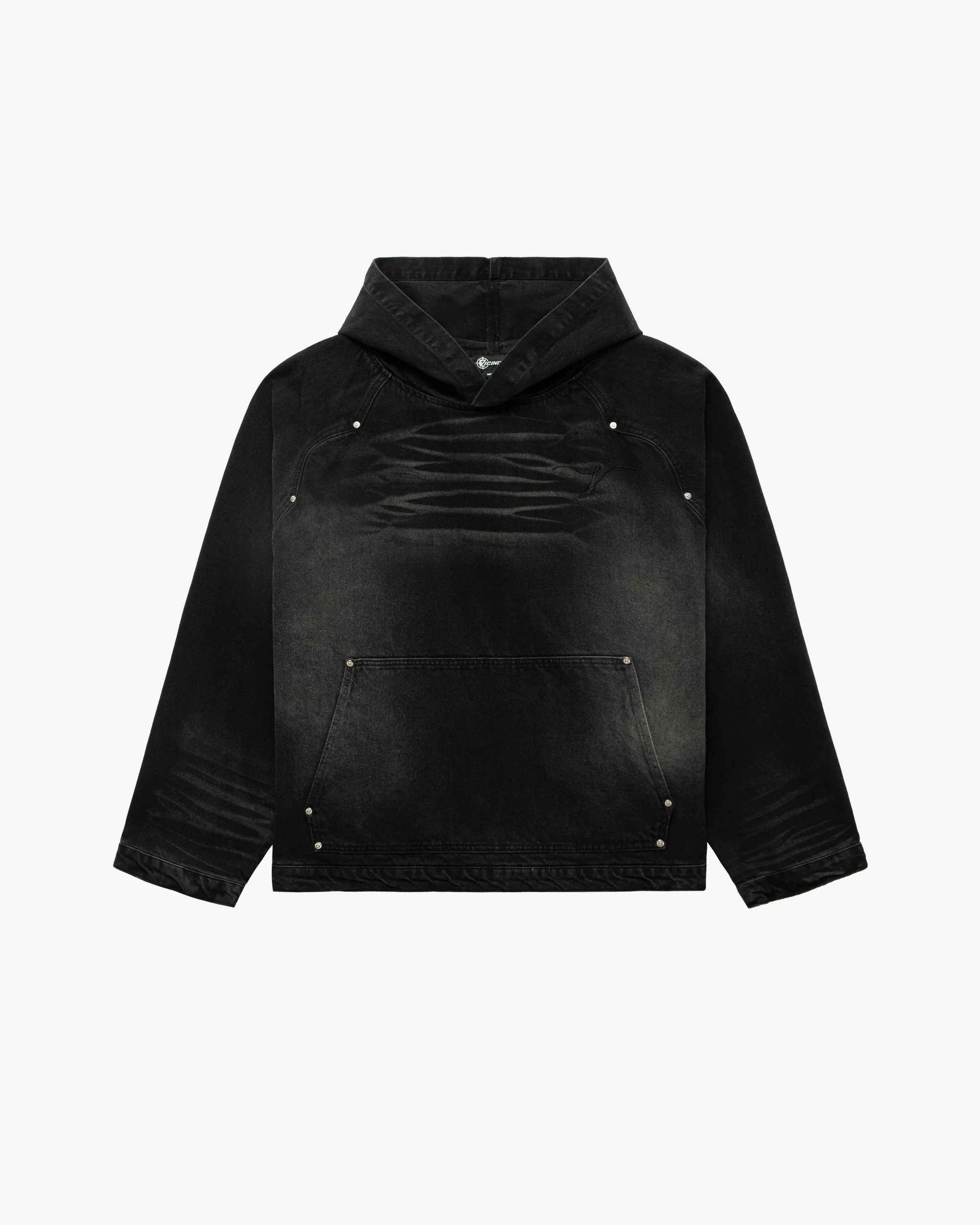 WILD SOUTH DENIM HOODIE COAL