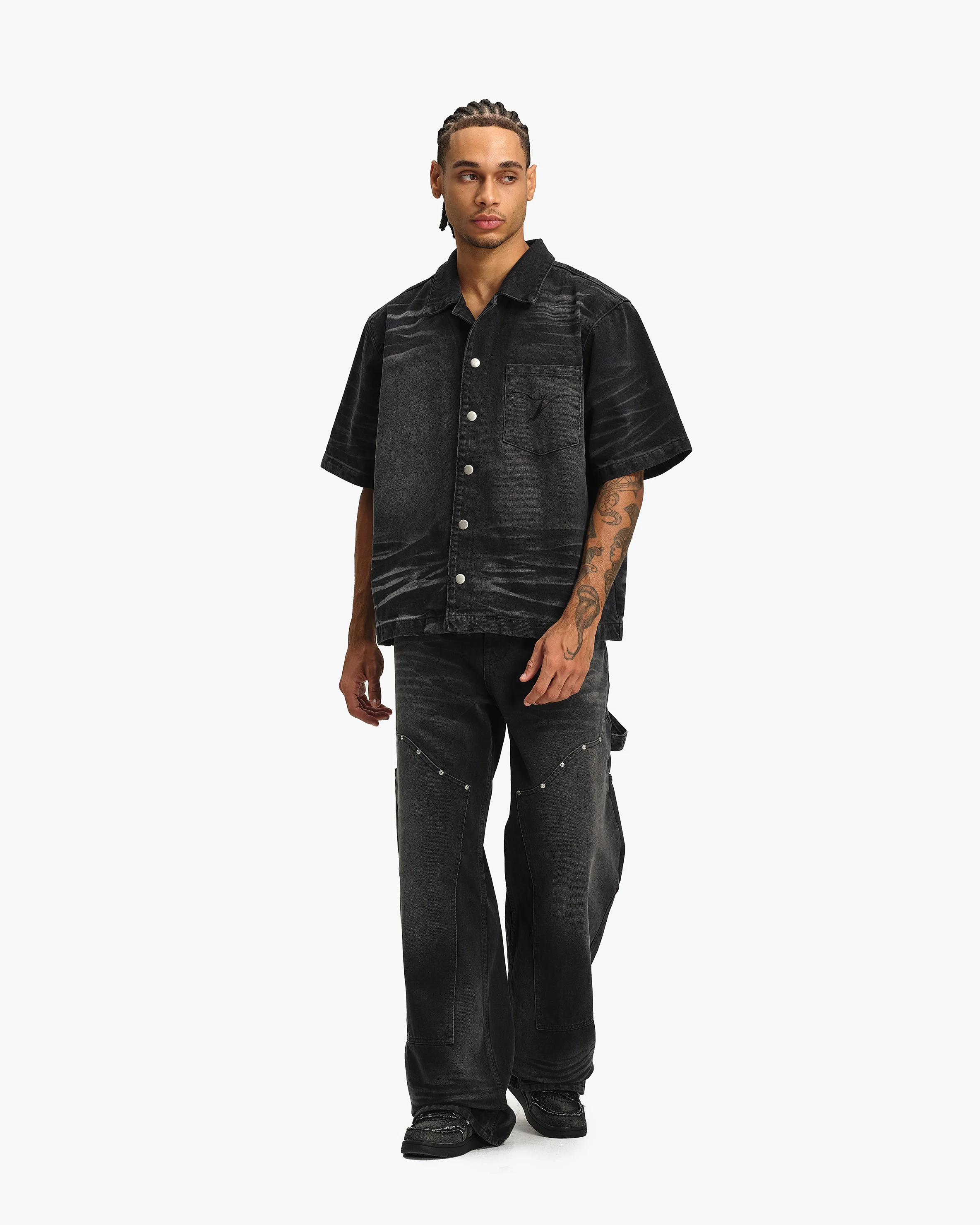 WILD SOUTH DENIM SHIRT COAL - Image 8
